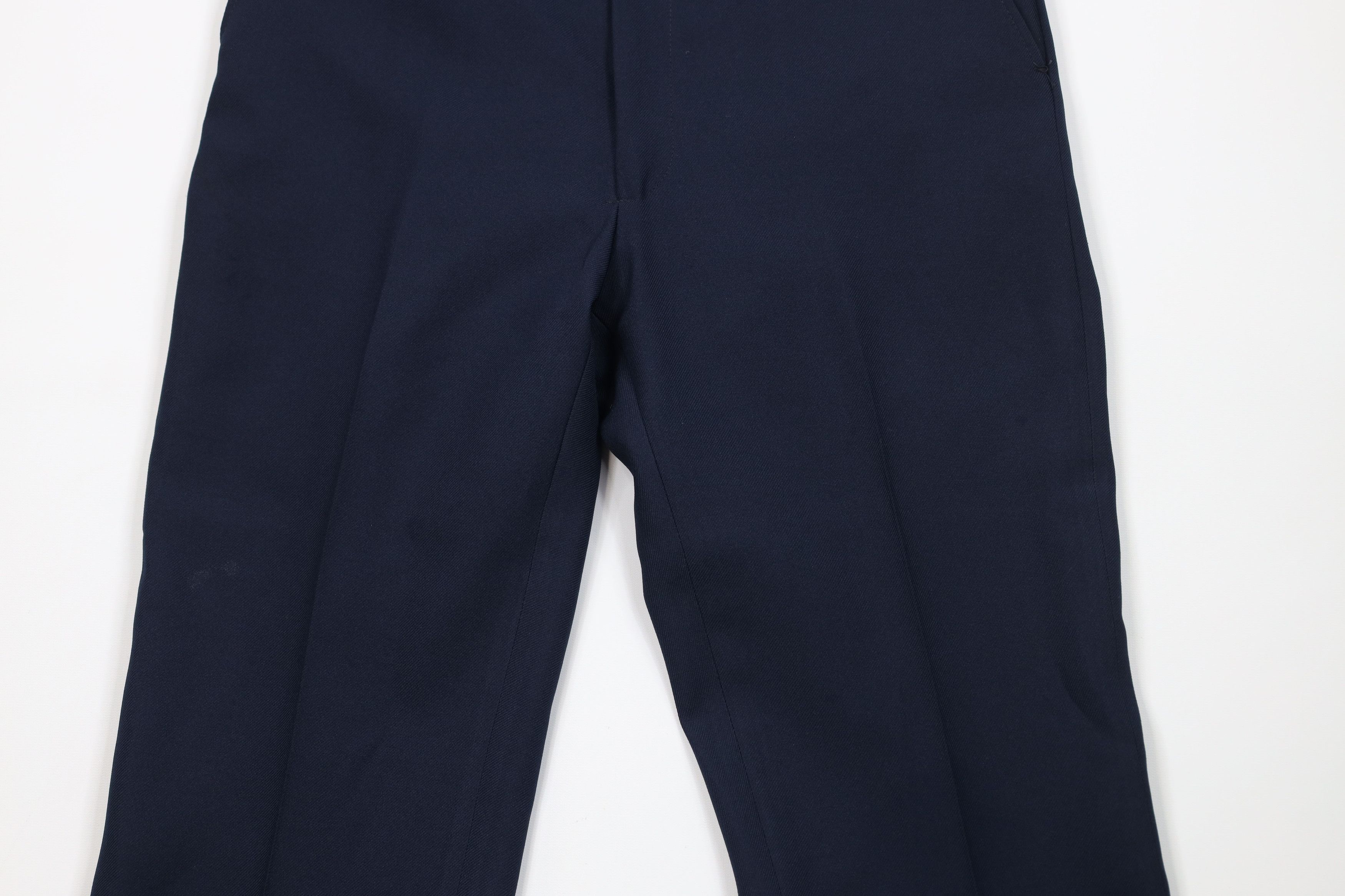 Vintage Vintage 70s Streetwear Wide Leg Chino Pants Navy Blue USA Size US 32 / EU 48 - 3 Thumbnail