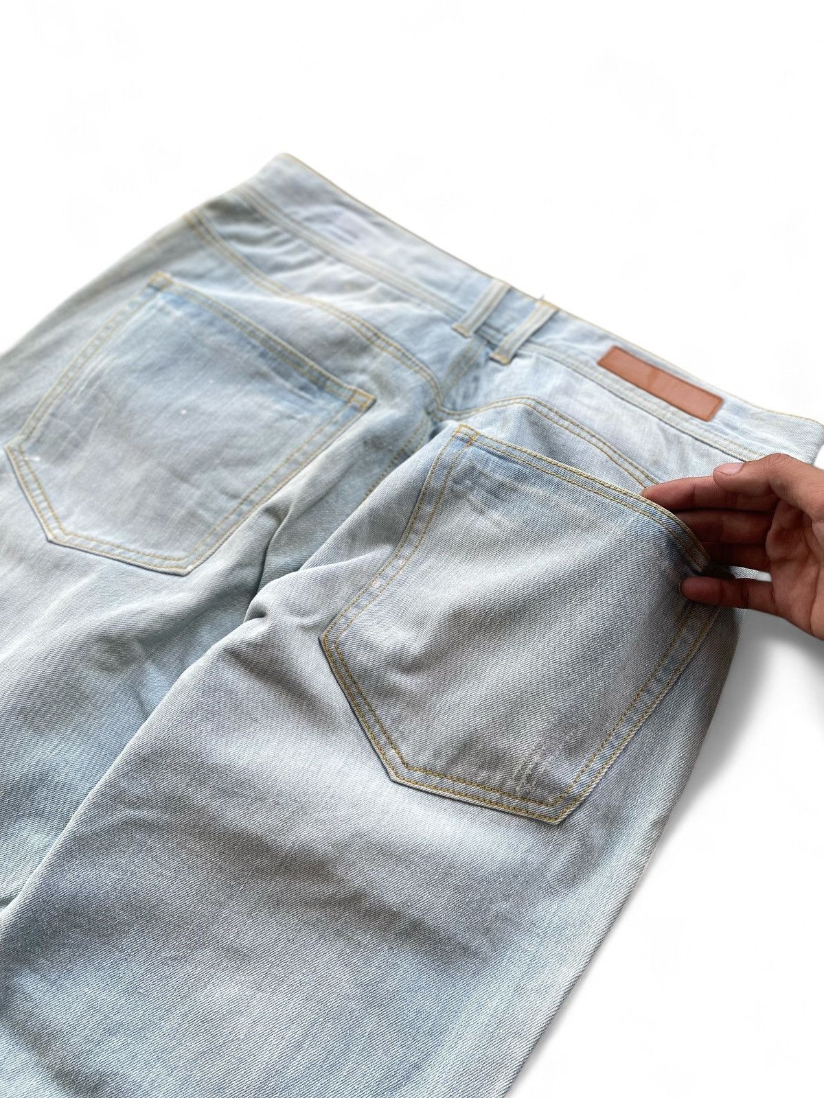 Japanese Brand × Tete Homme tete homme ripped denim pants Size US 32 / EU 48 - 5 Thumbnail