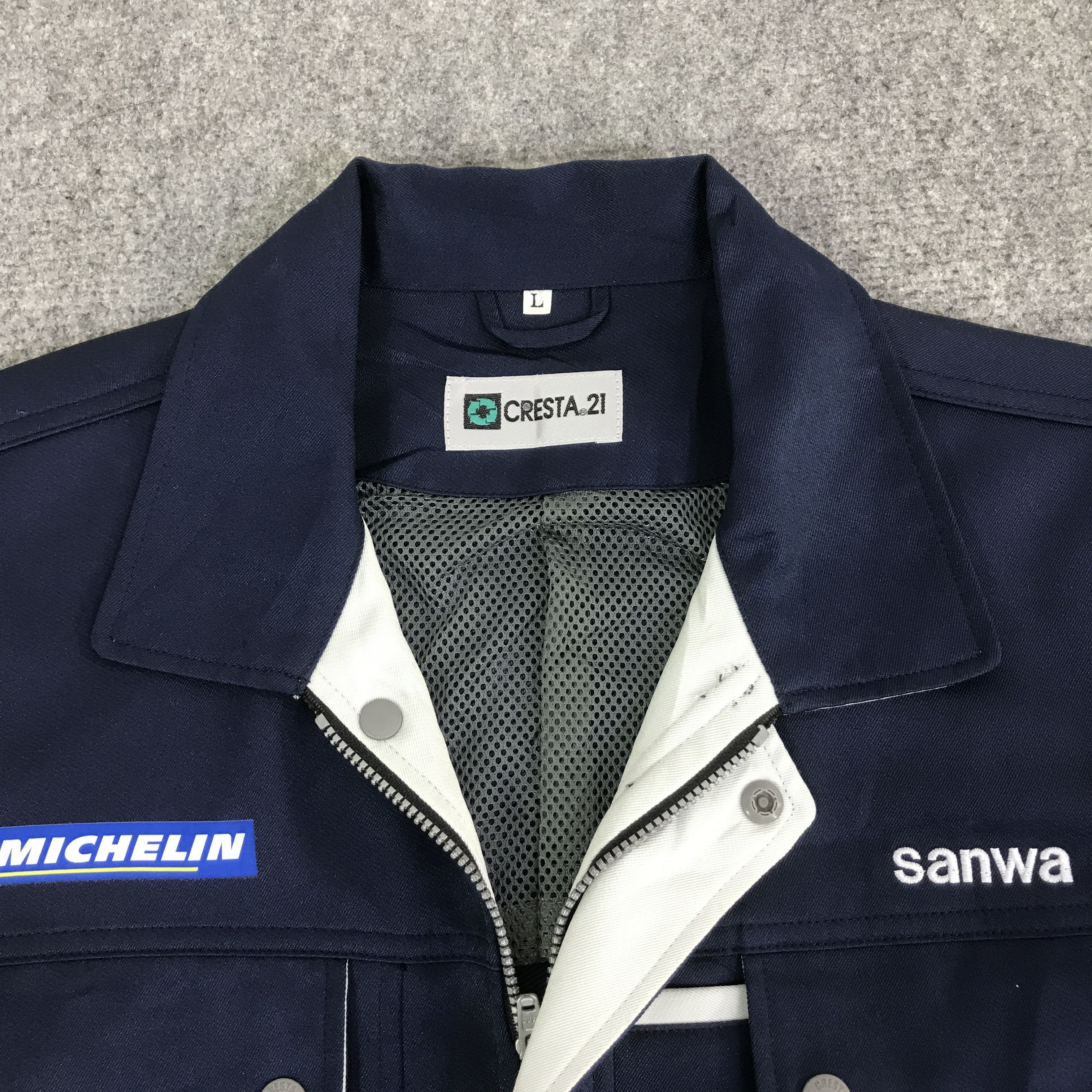 Japanese Brand MICHELIN RACING BLUE JACKET CUSTOM UNIFORM K123B18 Size US M / EU 48-50 / 2 - 10 Thumbnail