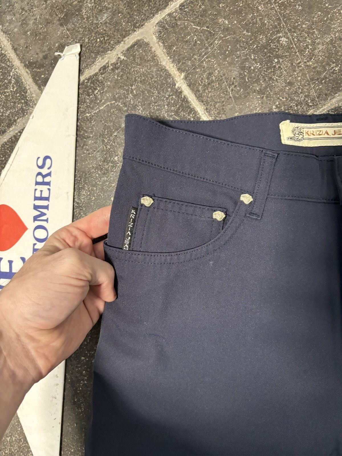Krizia Vintage Krizia Jeans Skinny Jeans Luster Waxed Tight 26 Size 26" / US 2 / IT 38 - 8 Thumbnail