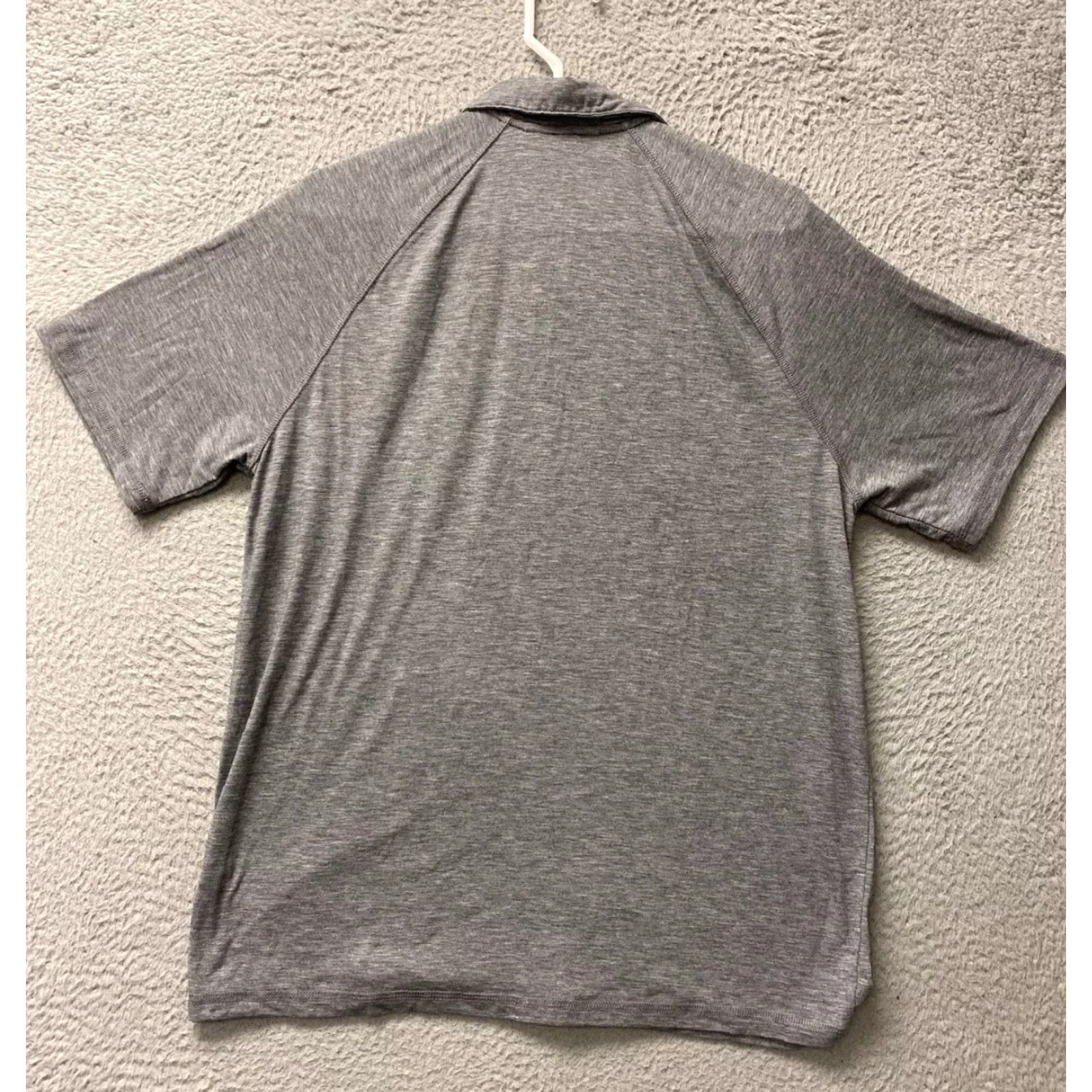 Vintage LL BEAN Gray Polo Shirt Adult Medium Soft Short Sleeve Regular Fit Mens Size US M / EU 48-50 / 2 - 7 Thumbnail
