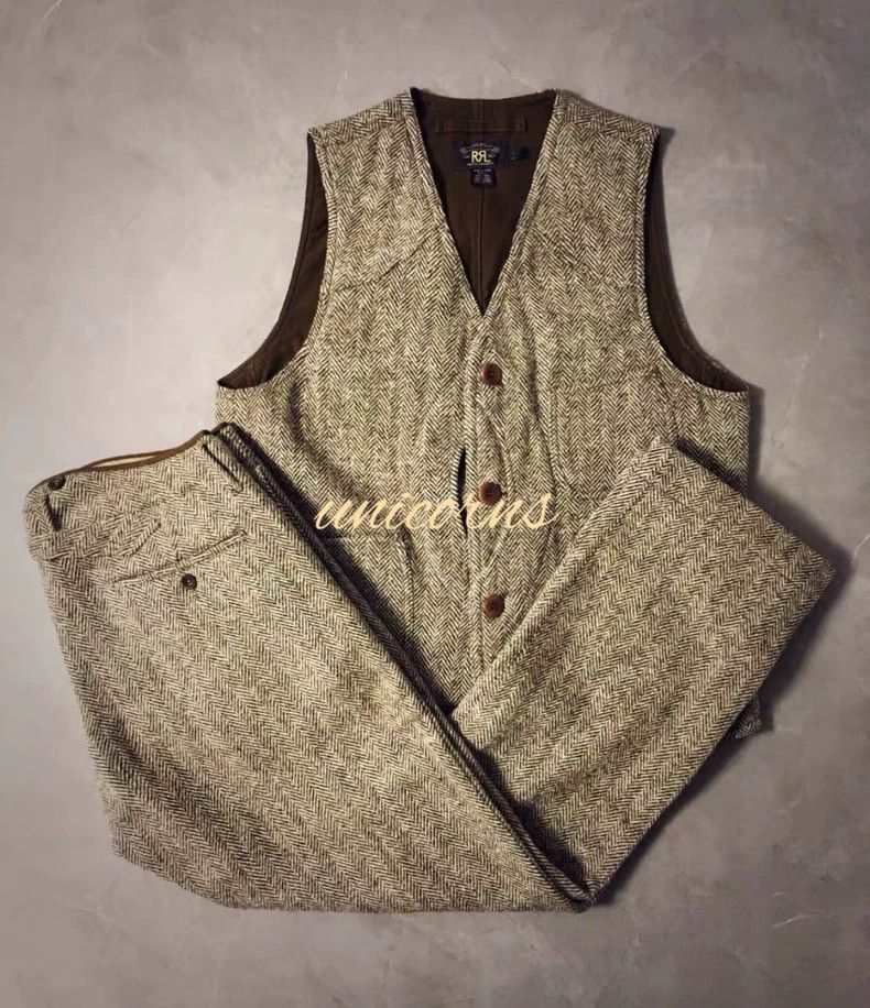 RRL Ralph Lauren RRL Ralph Lauren Old style wool herringbone retro casual p Size US 28 / EU 44 - 5 Thumbnail