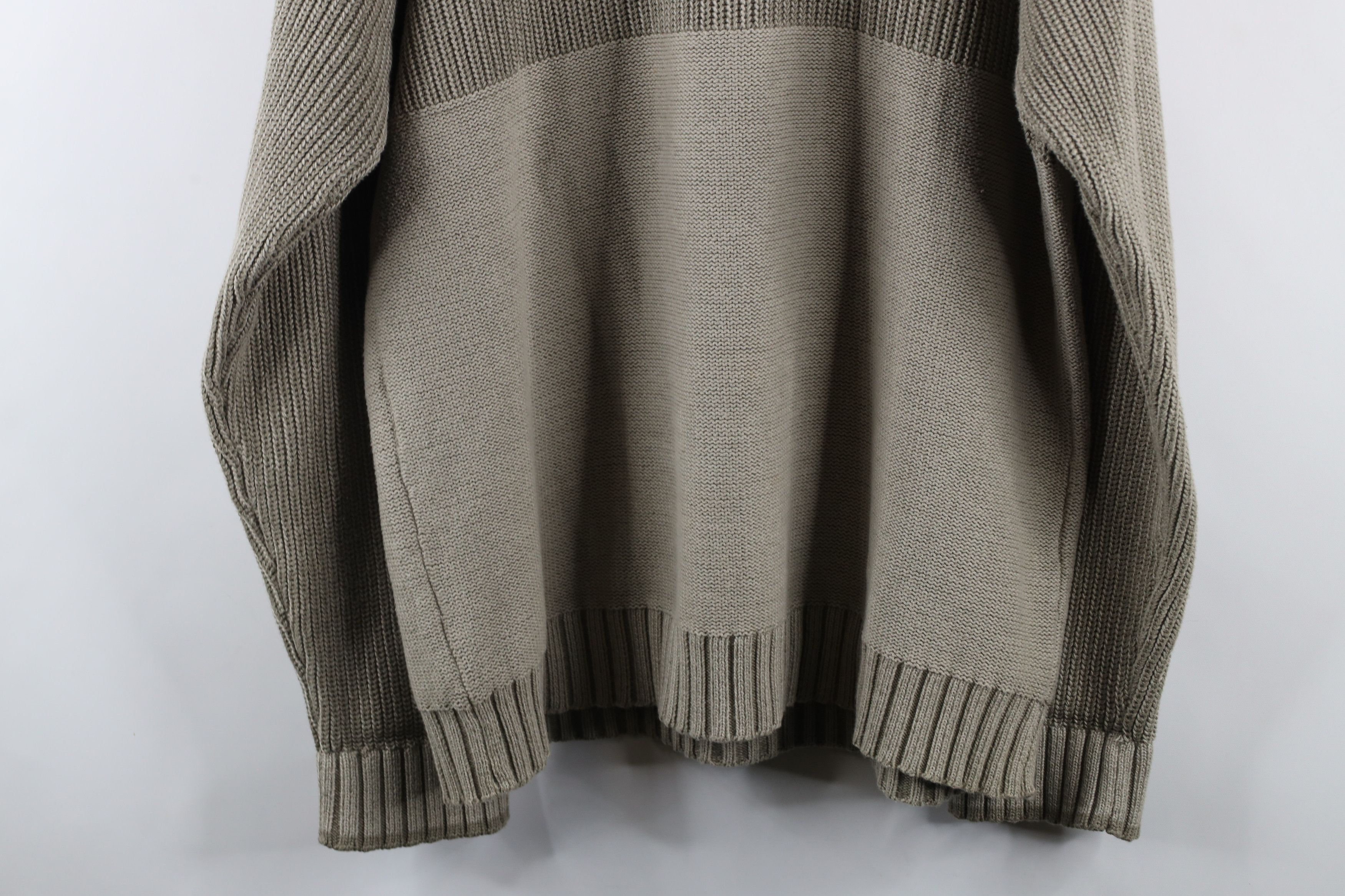 Columbia × Vintage Vintage 90s Columbia Ribbed Marled Knit Sweater Gray Cotton Size US L / EU 52-54 / 3 - 10 Thumbnail