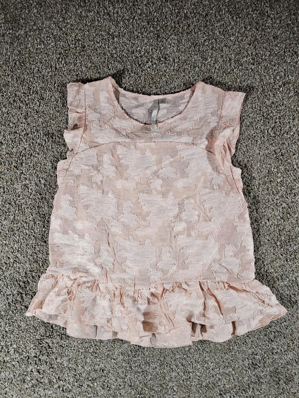 Other LC Lauren Conrad Medium Pink Orange Sleeveless Blouse Size M / US 6-8 / IT 42-44 - 1 Thumbnail