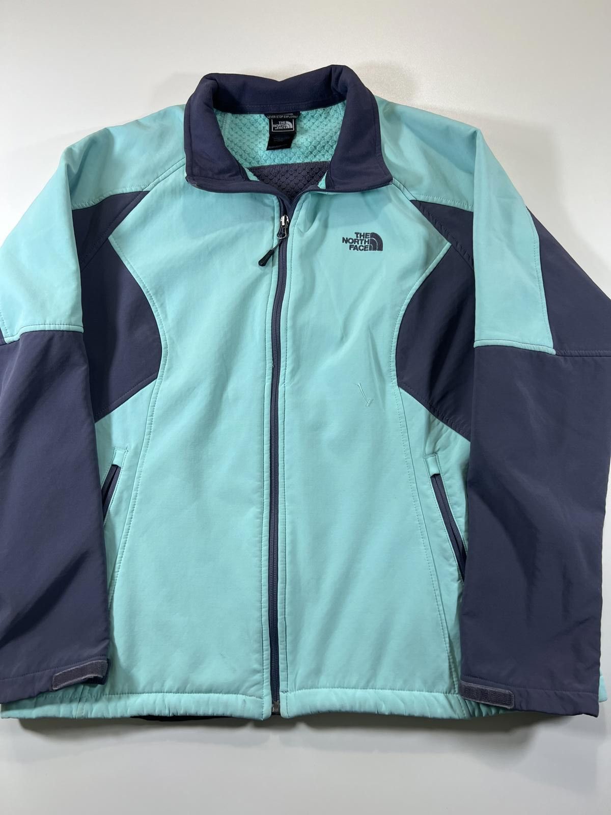 The North Face The North Face Women's Light Blue and Navy Softshell Jacket Size XXL / US 16-18 / IT 52-54 - 1 Thumbnail