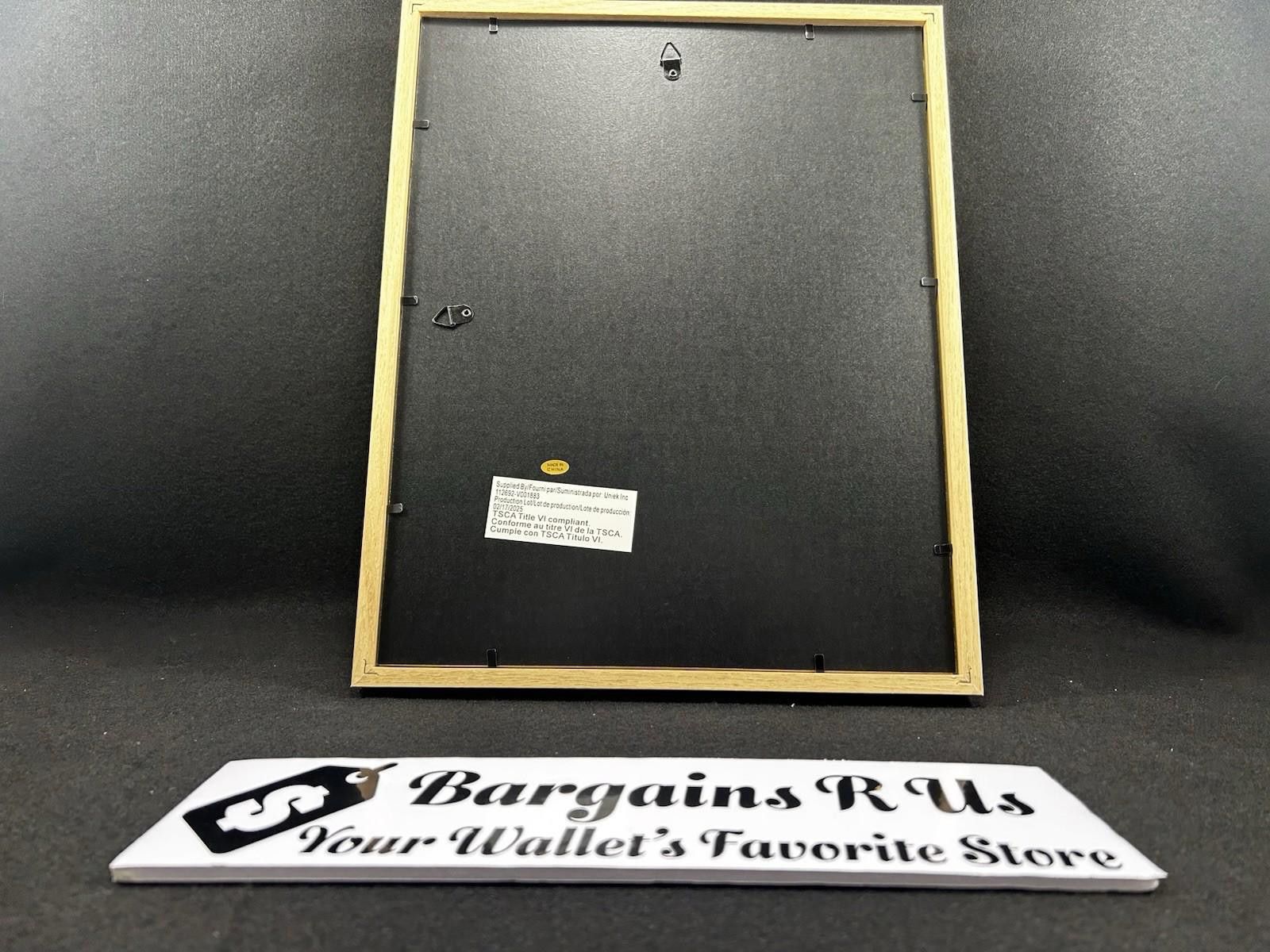 The Unbranded Brand Set of 2 Light Wood and White Matted Rectangle Wall Mounted Size ONE SIZE - 2 Thumbnail