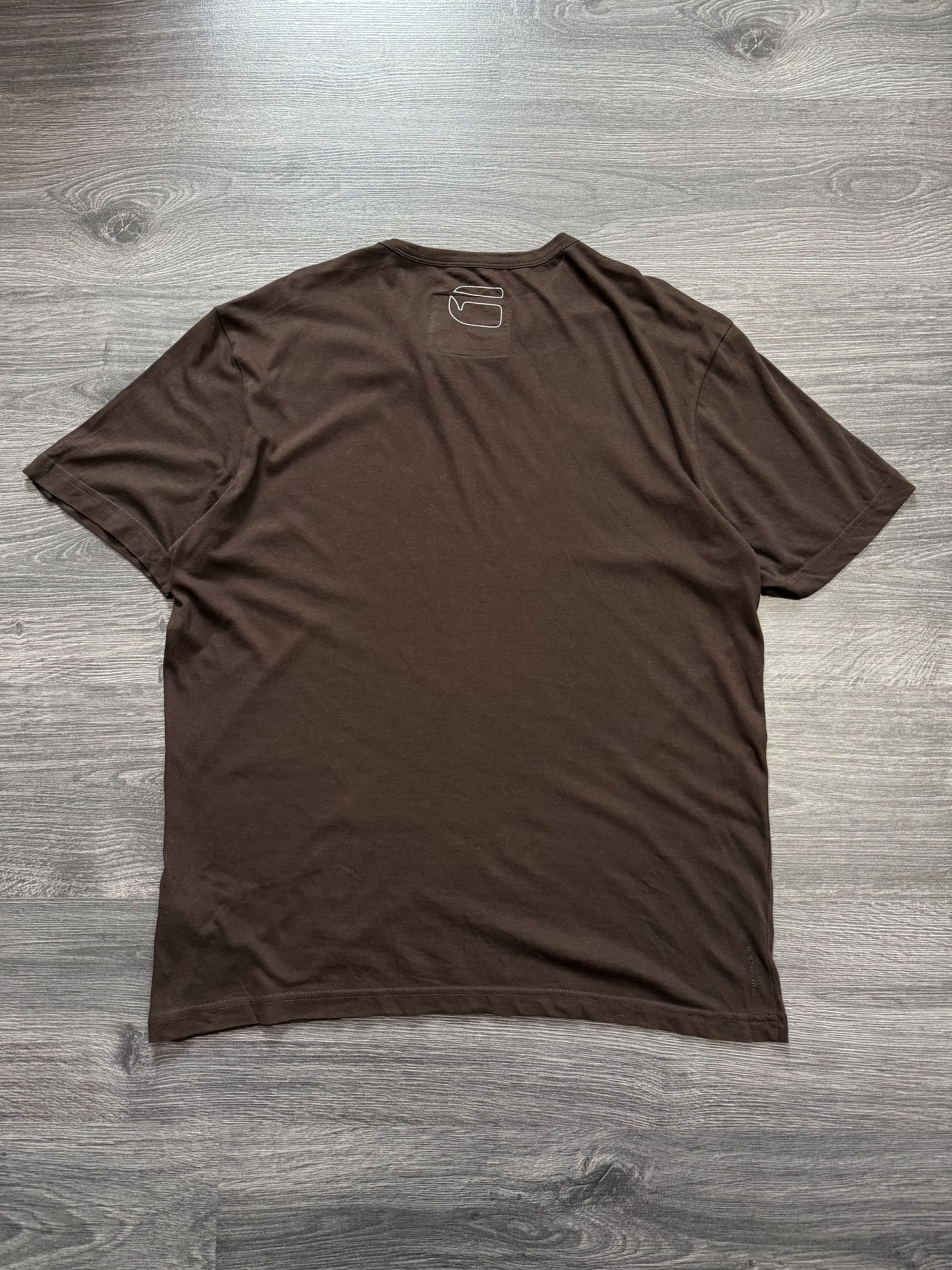 G-Star Vintage Gstar Raw Brown Tee Size US XL / EU 56 / 4 - 2 Thumbnail