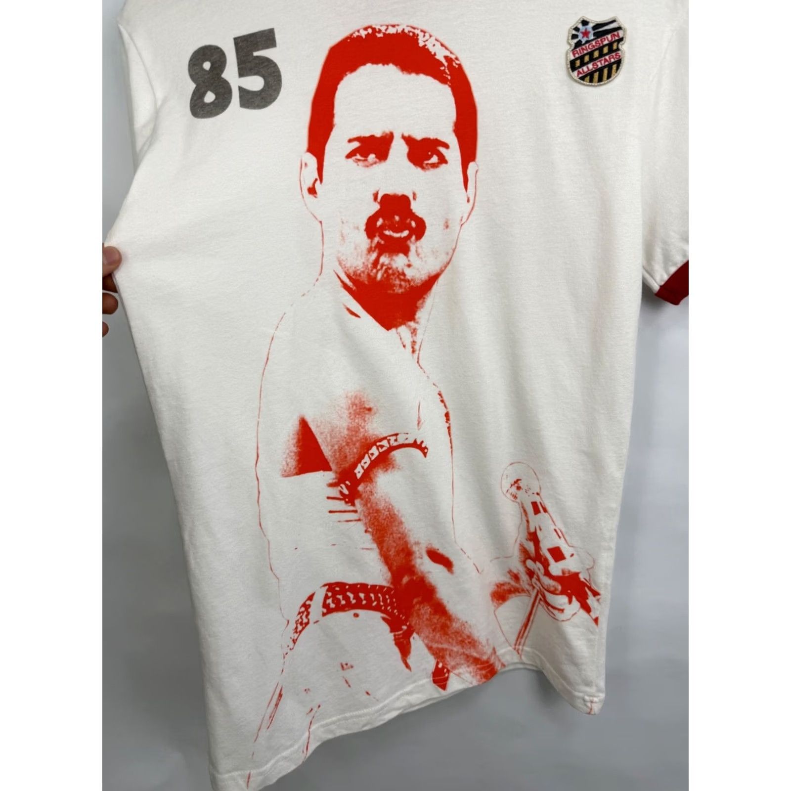 Vintage VINTAGE Ringspun Freddie Mercury Queen Allstars T-Shirt XS/S Mens T-Shirt White XS/S Size US S / EU 44-46 / 1 - 6 Thumbnail