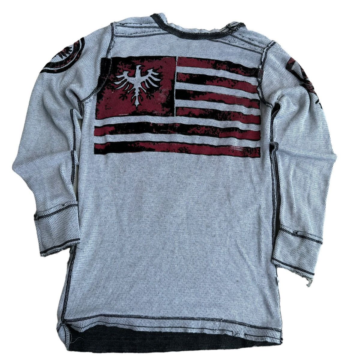 Affliction × Southpole × Vintage Affliction Y2K Reversible Thermal Long Sleeve Shirt Grunge Size US S / EU 44-46 / 1 - 6 Thumbnail