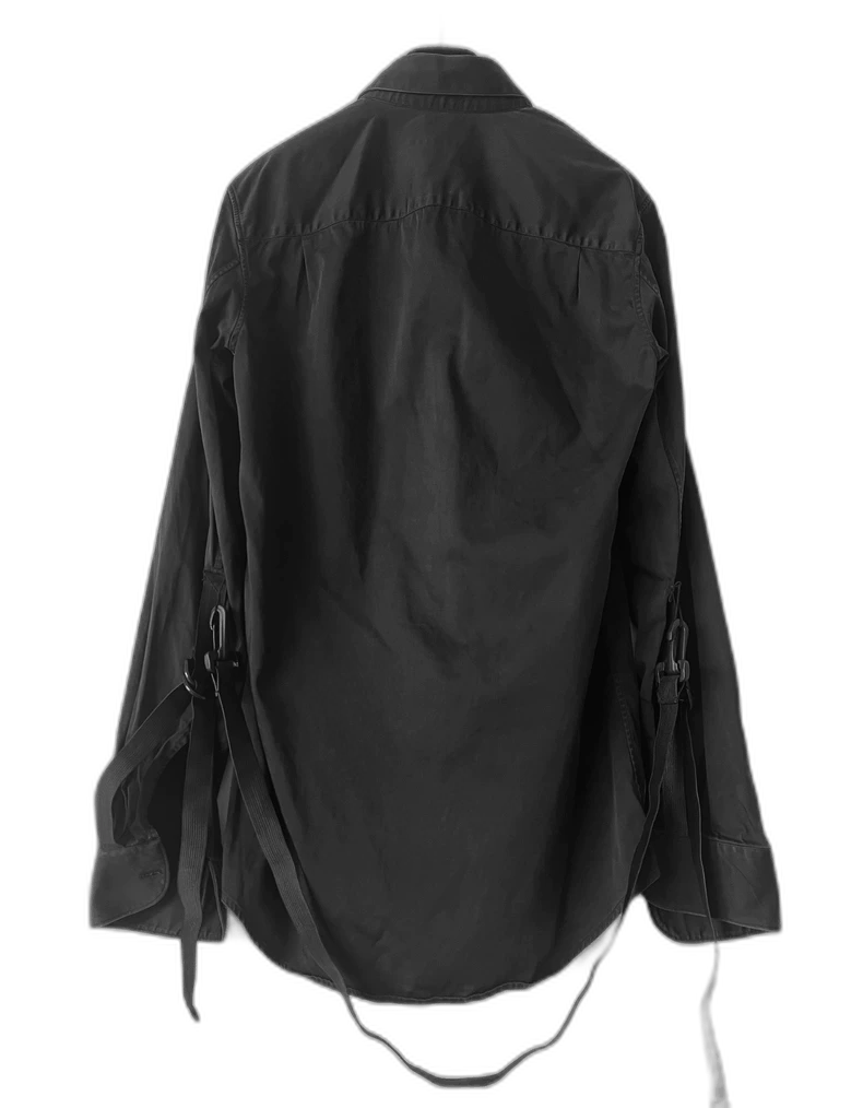 Helmut Lang helmut lang bondage shirt in black Size US XXS / EU 40 - 1 Thumbnail