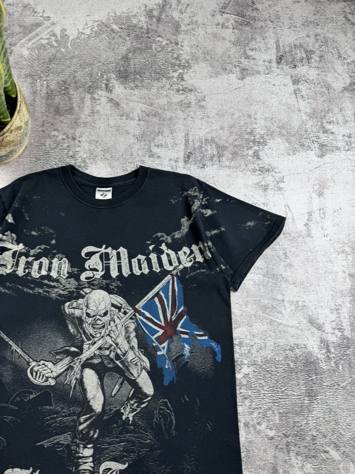 Iron Maiden Jerzees Iron Maiden 2007 Tour Rap Faded Devil Band T Shirt Size US M / EU 48-50 / 2 - 7 Thumbnail