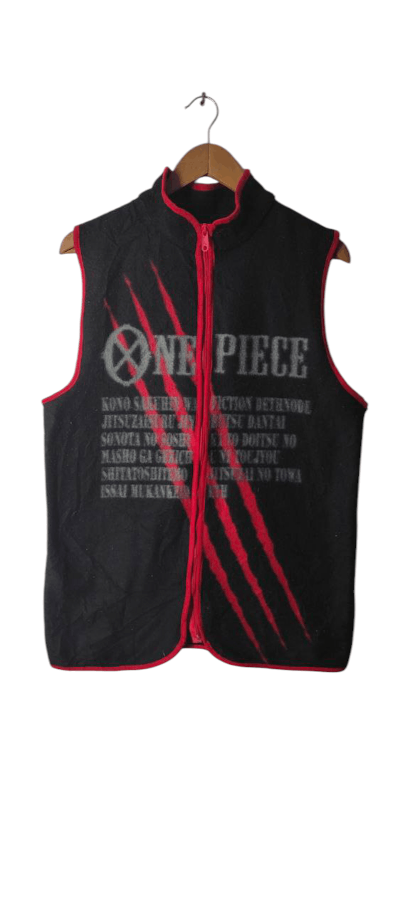 One Piece ONE PIECE ANIME SLEEVLESS REDHAIR PIRATE JACKET Size US M / EU 48-50 / 2 - 7 Thumbnail