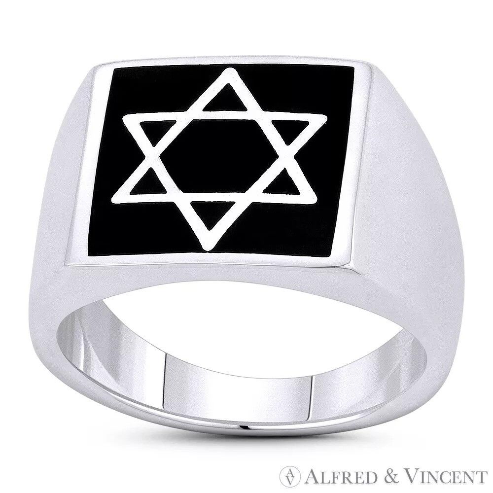 Other Star of David Jewish Emblem Religious Men's Ring Size ONE SIZE - 1 Preview