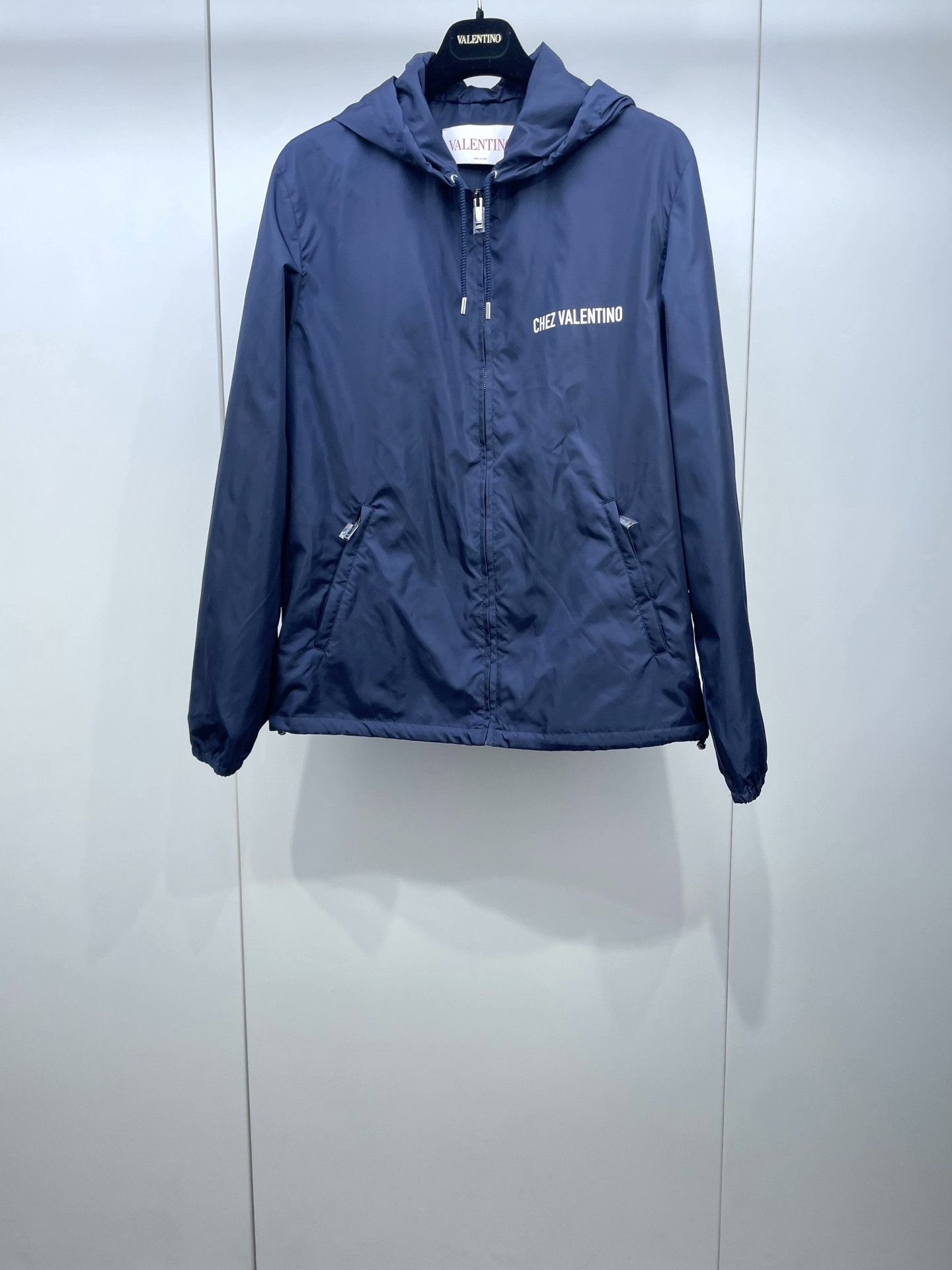 Valentino Valentino 25 New Navy Hooded Zip Jacket Size US M / EU 48-50 / 2 - 1 Thumbnail
