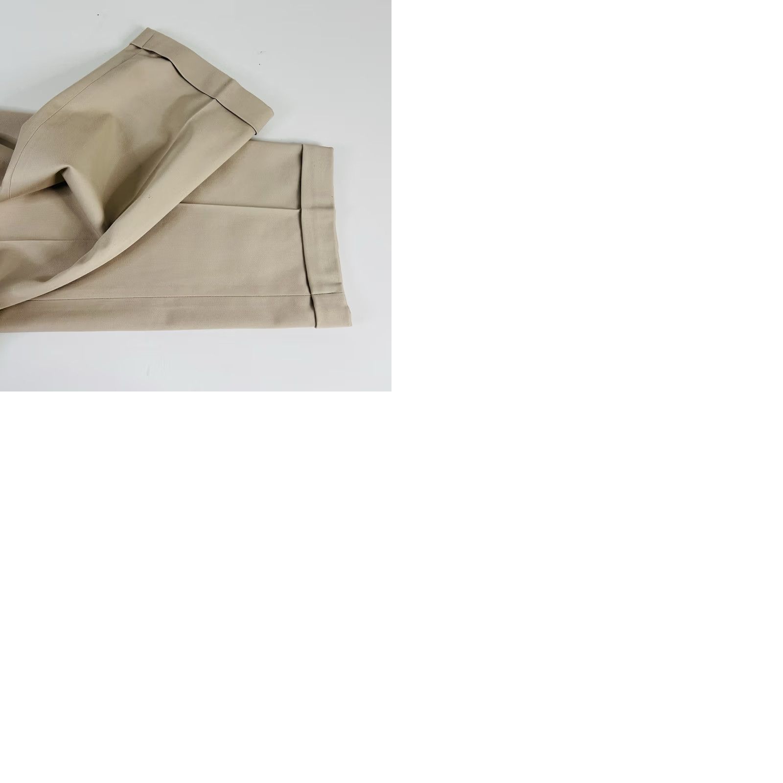 Joseph Abboud Joseph Abboud 44R Suit 38x28 Flat Front Beige Cotton Blend Two Button Summer Mens Suit Two-Piece Regular Fit Women? Size 44R - 9 Thumbnail