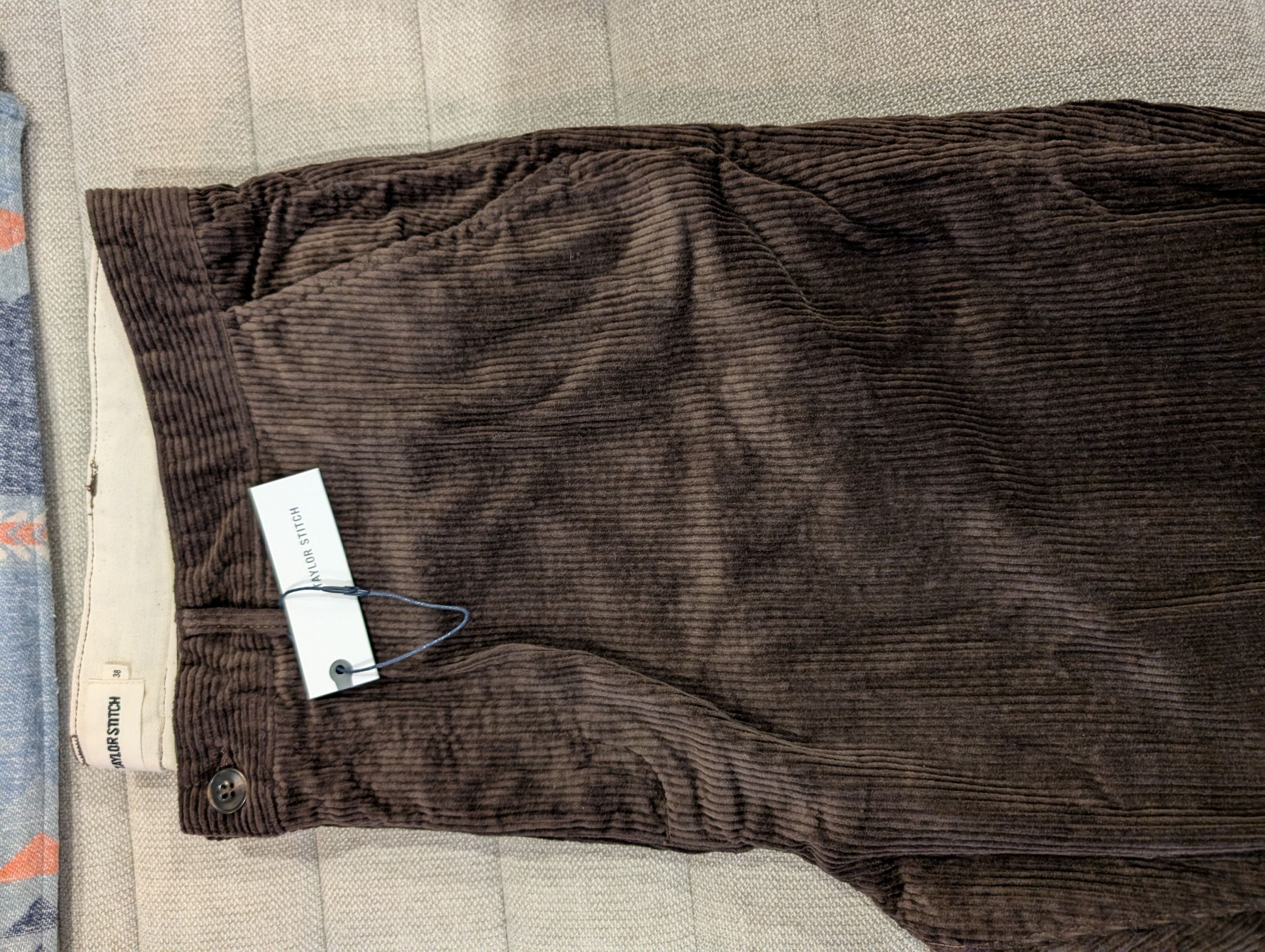 Taylor Stitch The Democratic Foundation Pant in Espresso Cord. Size US 38 / EU 54 - 4 Thumbnail