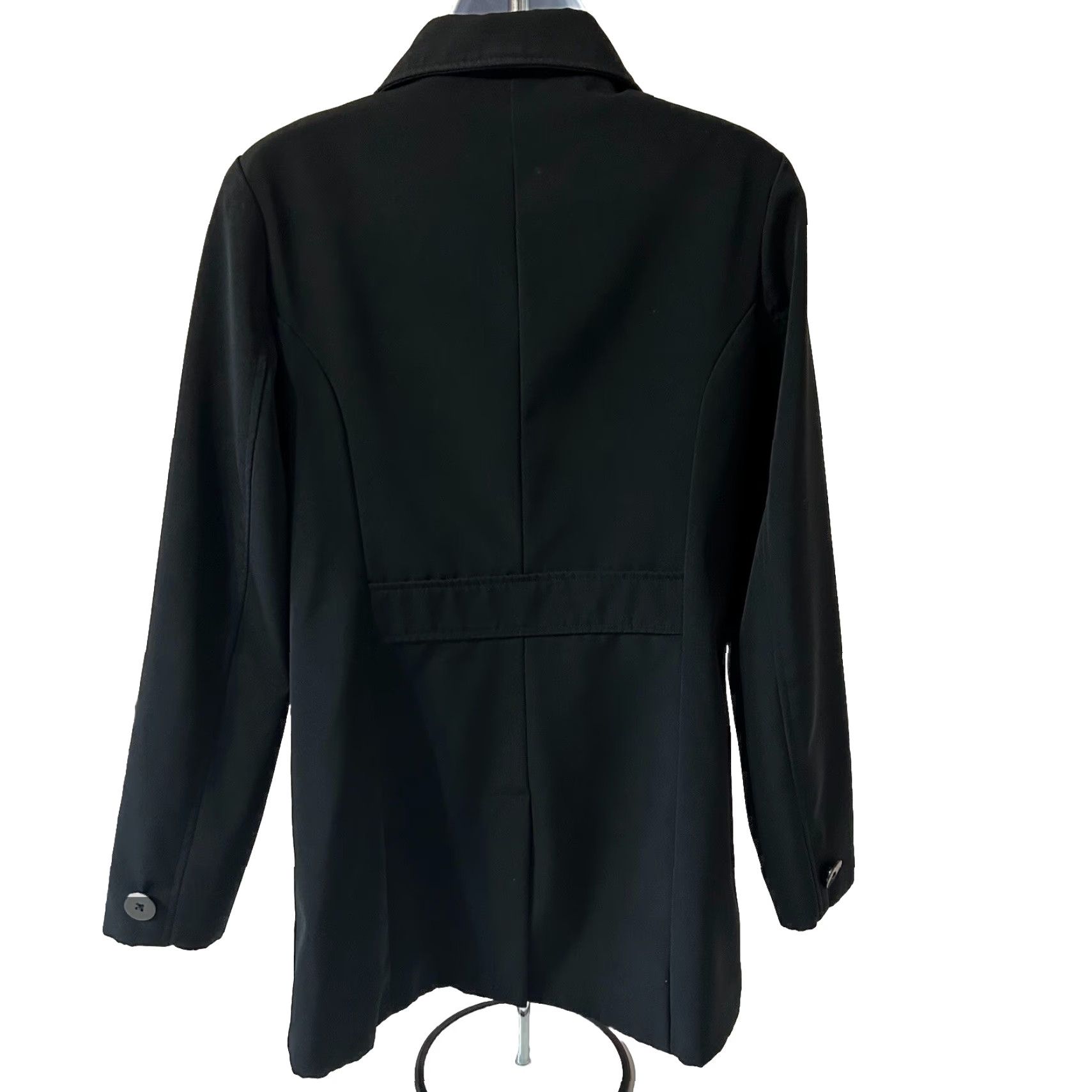 Merona VINTAGE Merona Coat Women Small Black Button Up Collar VN#1074381 RN#17730 Peacoat Size S / US 4 / IT 40 - 4 Thumbnail