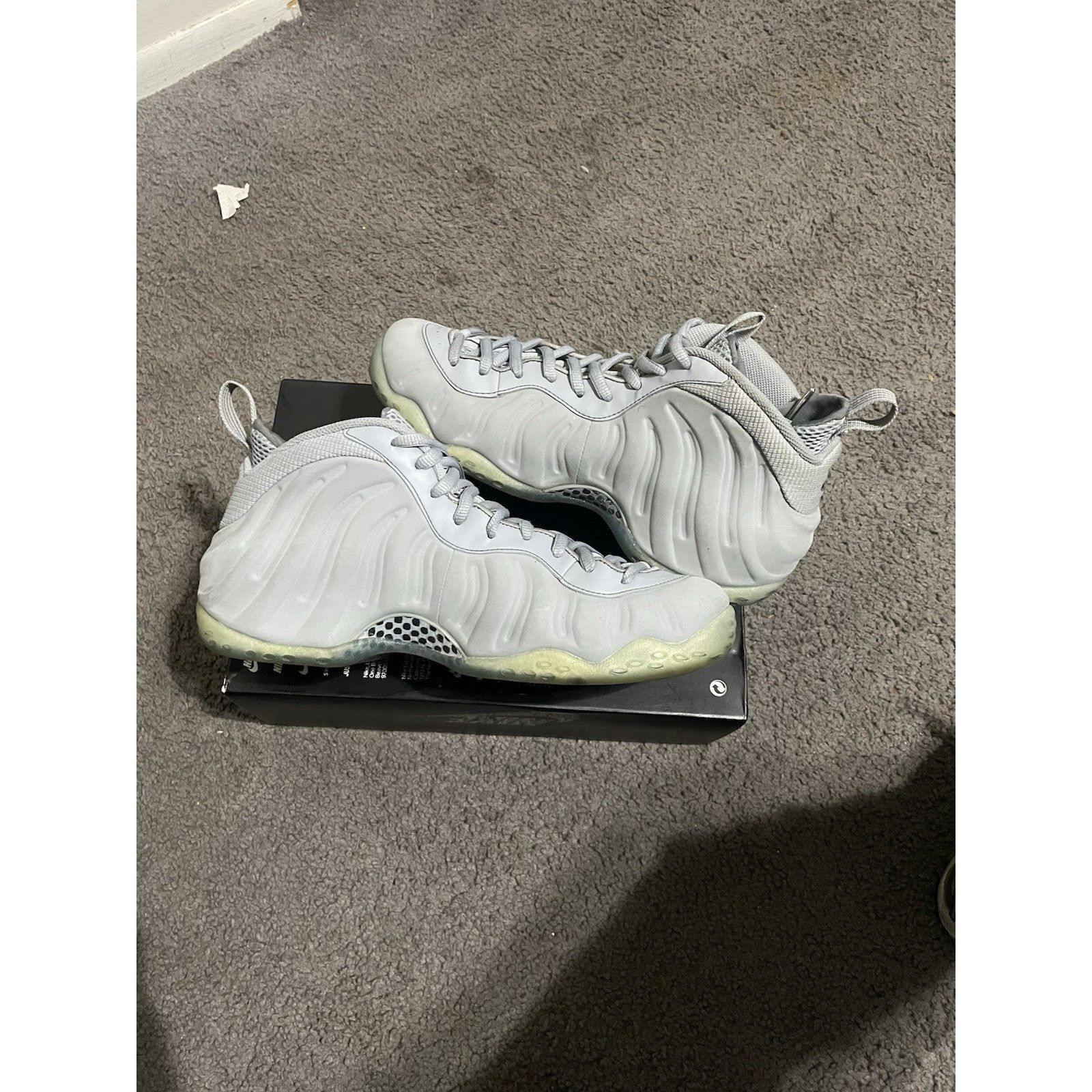 Nike Size 10-MIXMATCH Air Foamposite One PRM Wolf Grey US 9.5 &11 Size US 10 / EU 43 - 3 Thumbnail