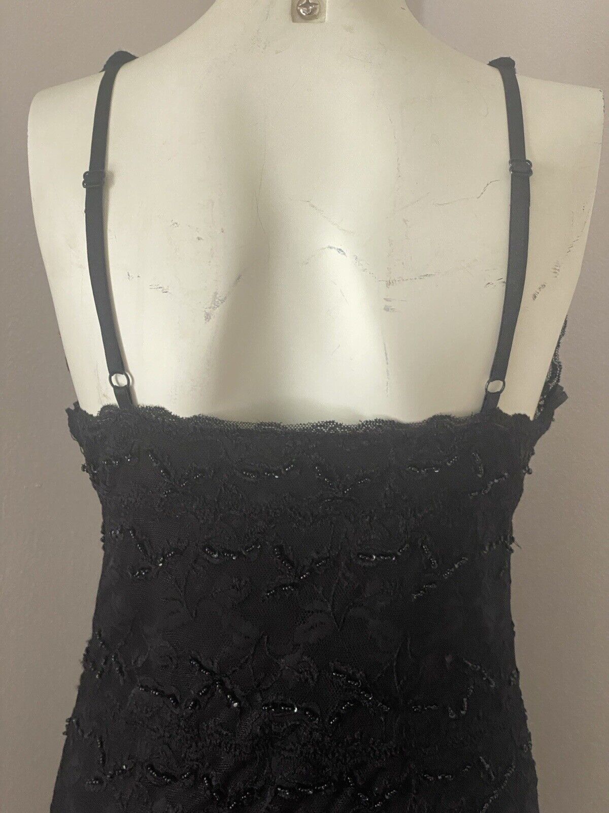 Vintage Orsay Party Dress Mini Beaded Black Size 10 A24 Size M / US 6-8 / IT 42-44 - 4 Thumbnail