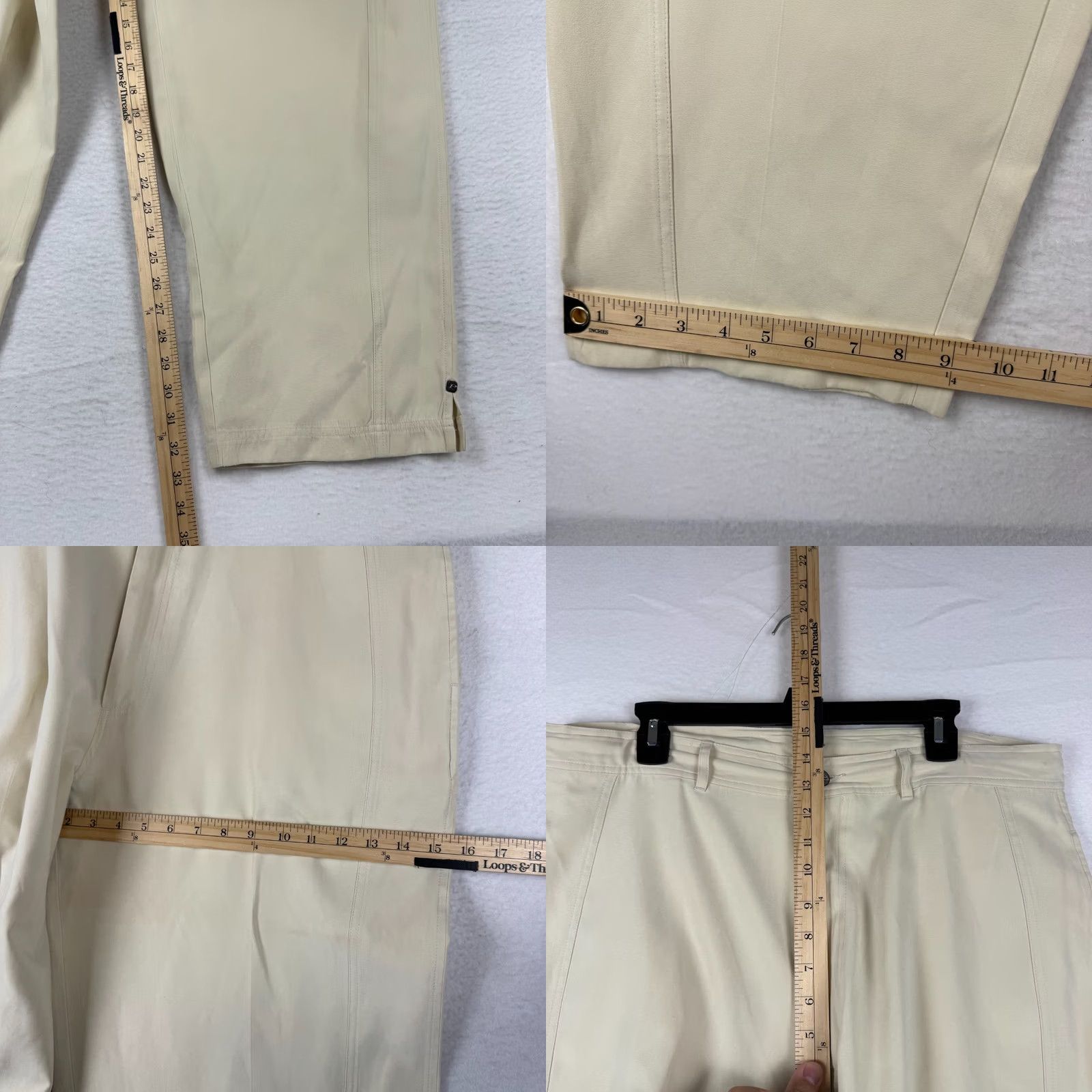 Pelle Pelle VINTAGE Pelle Pelle Pants Main Selling Point Hip Hop 90s Baggy Wide-Leg Ivory Men 37x33 Old School Size US 37 - 8 Thumbnail