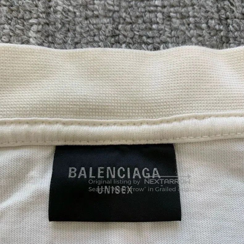 Balenciaga Balenciaga White Mirror Logo T-Shirt. Size US XS / EU 42 / 0 - 4 Thumbnail