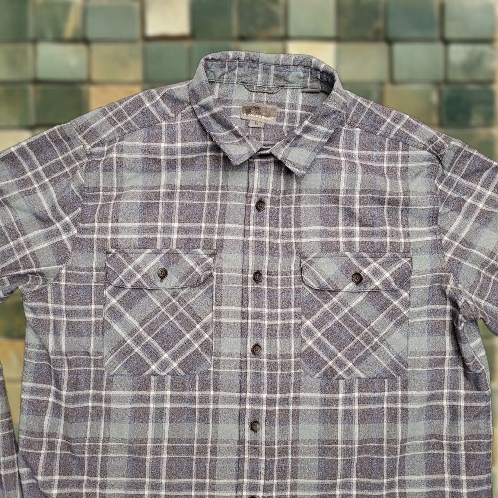 Royal Robbins VINTAGE Royal Robbins Shirt Mens XL Blue Gray Plaid Nylon Outdoors Size US XL / EU 56 / 4 - 1 Thumbnail