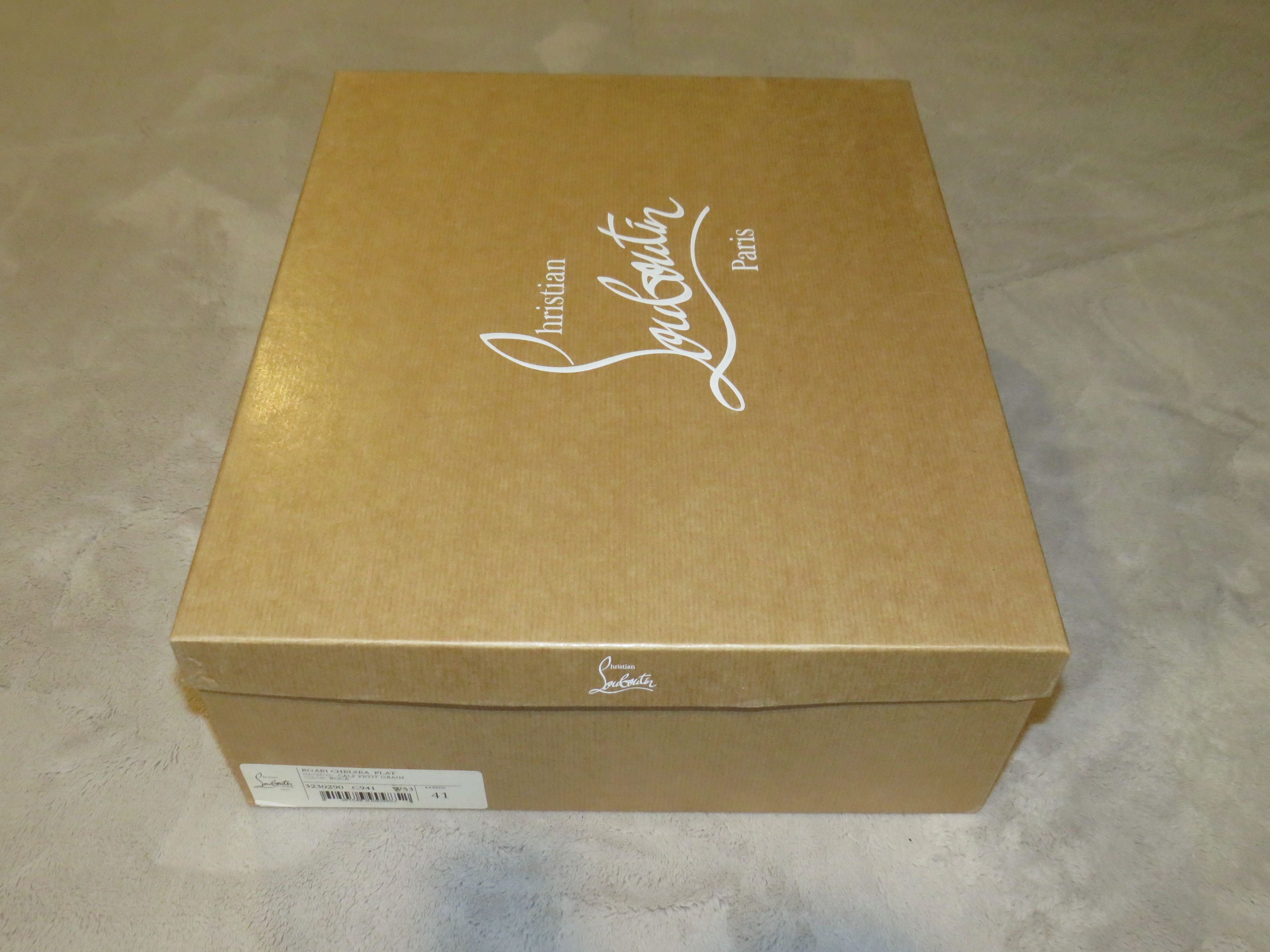 Christian Louboutin Boabi Brown Grain Leather Chelsea Boot Size 8 NWB Size US 8 / EU 41 - 12 Thumbnail