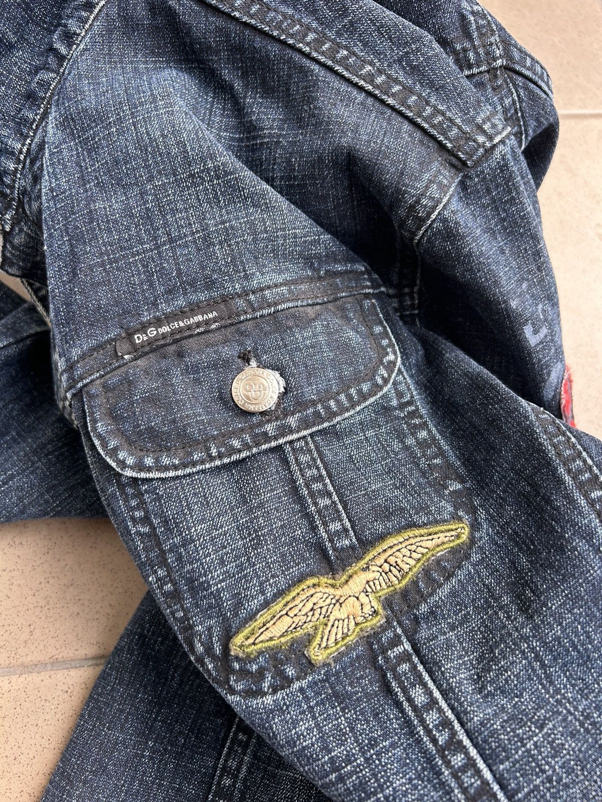 Dolce & Gabbana × Vintage Denim Jacket Dolce&Gabbana Vintage Size US L / EU 52-54 / 3 - 12 Thumbnail