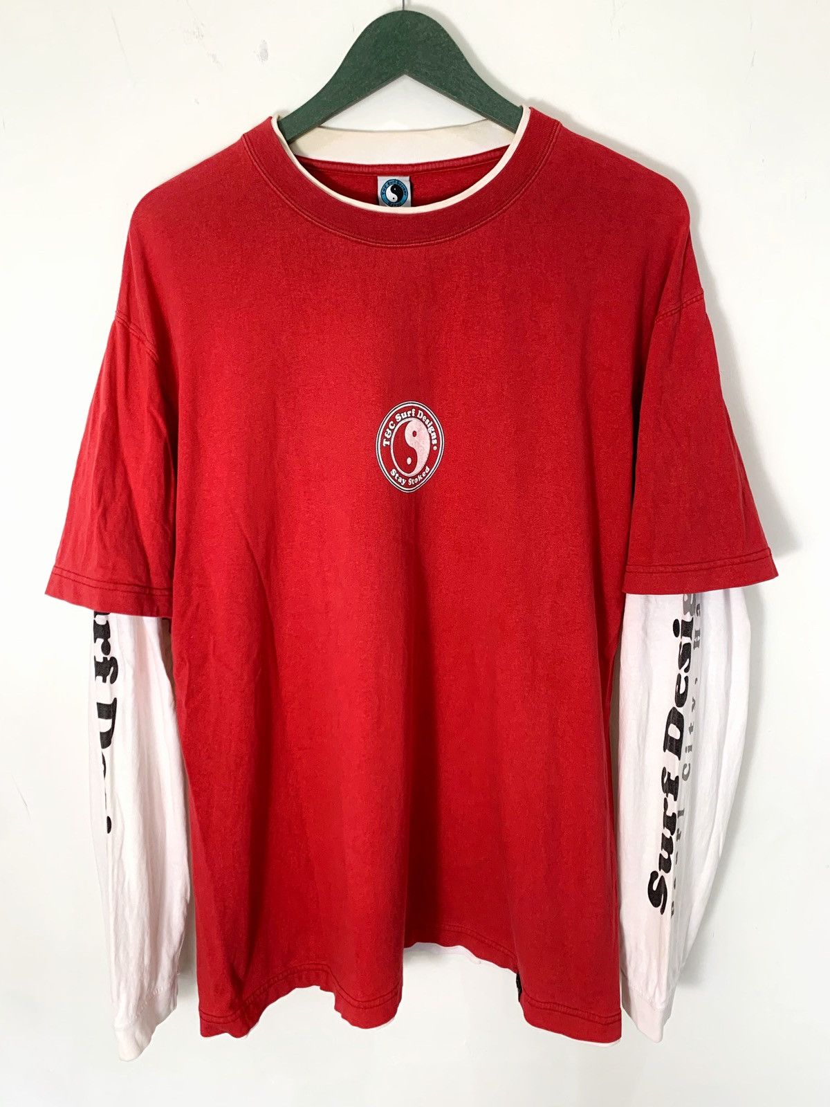 Vintage vintage T&C surf double layer longsleeve Size US XL / EU 56 / 4 - 2 Thumbnail