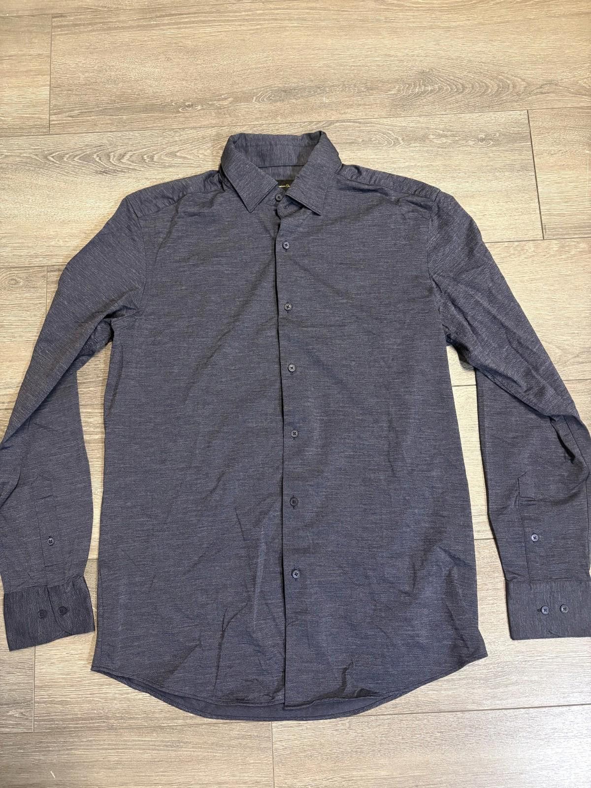 Massimo Dutti MASSIMO DUTTI Blue Button Up Shirt Mens•M Italian Fabric Size US M / EU 48-50 / 2 - 1 Thumbnail