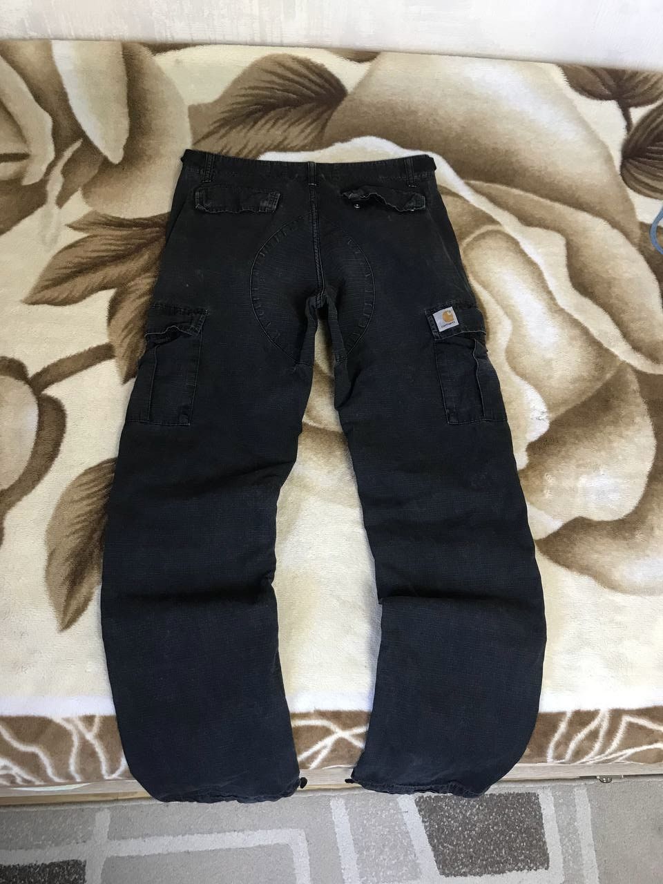 Carhartt 🔥 CARHARTT WIP Cargo Distressed Pants Y2K Thrashed Aviator Size US 32 / EU 48 - 9 Thumbnail