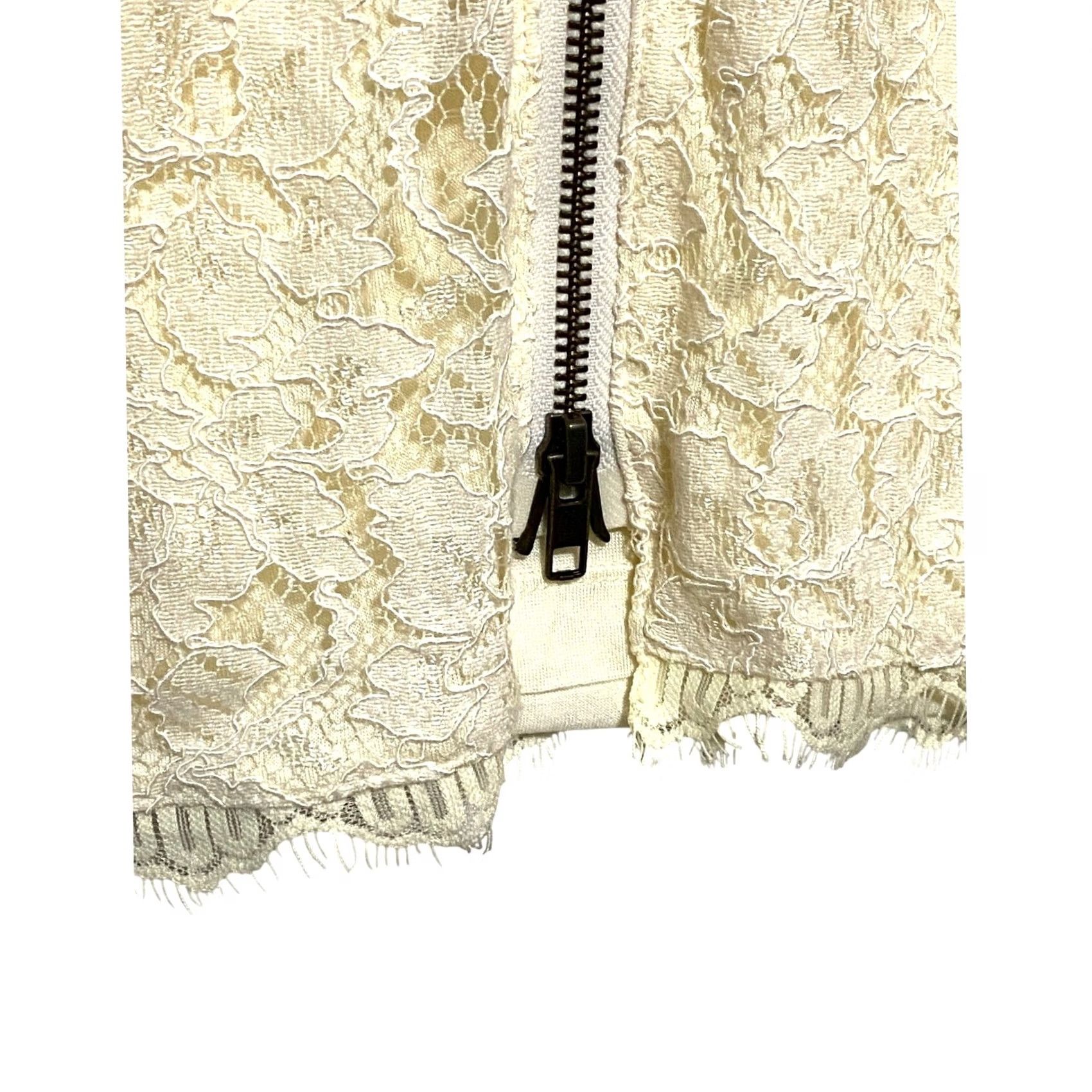 Diane von Furstenberg Diane von Furstenberg Zarita Cream Lace Shift Dress 8 Sheer Elegant Fairy Glam Dress Size M / US 6-8 / IT 42-44 - 6 Thumbnail