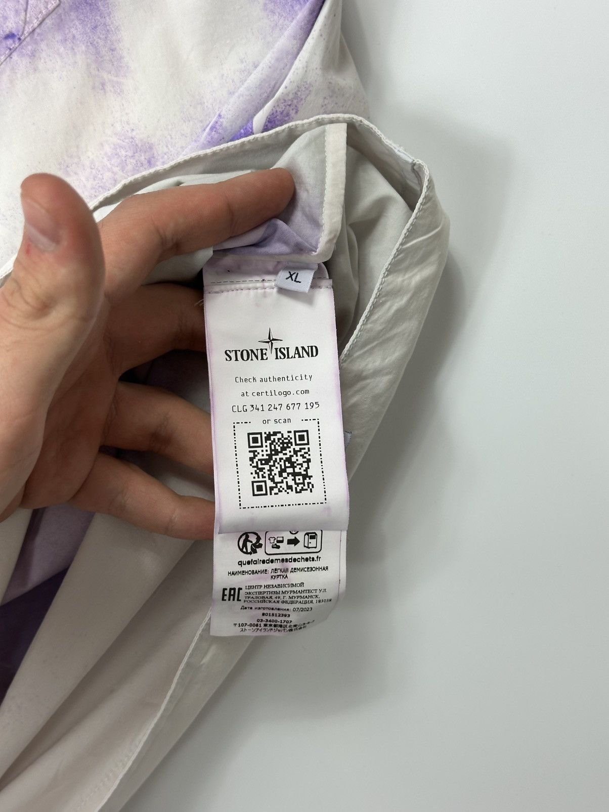 Stone Island Stone Island Abstract Print Shirt XL Size Men's Purple Size US XL / EU 56 / 4 - 16 Thumbnail
