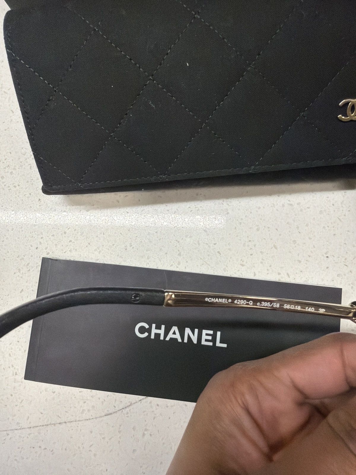 Chanel Chanel Aviator polarized 56mm Sunglasses Black Size ONE SIZE - 4 Thumbnail