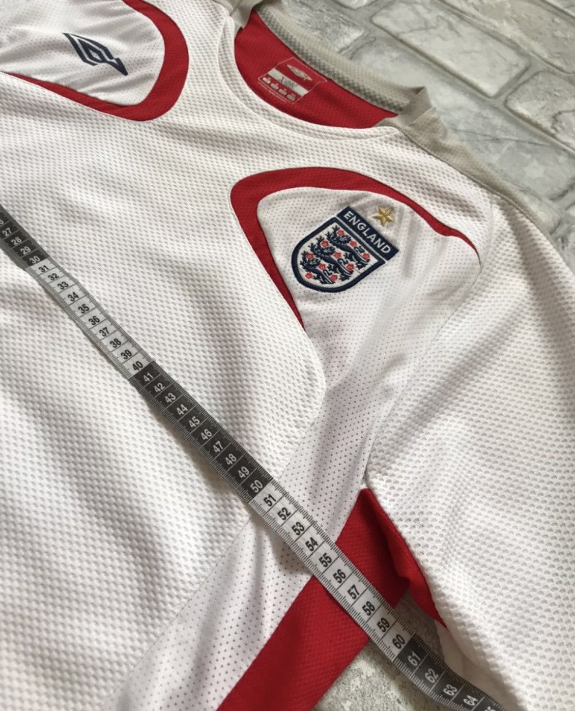 Umbro × Vintage ENGLAND 2005 2007 NATIONAL TRAINING FOOTBALL SHIRT Size US XL / EU 56 / 4 - 11 Thumbnail