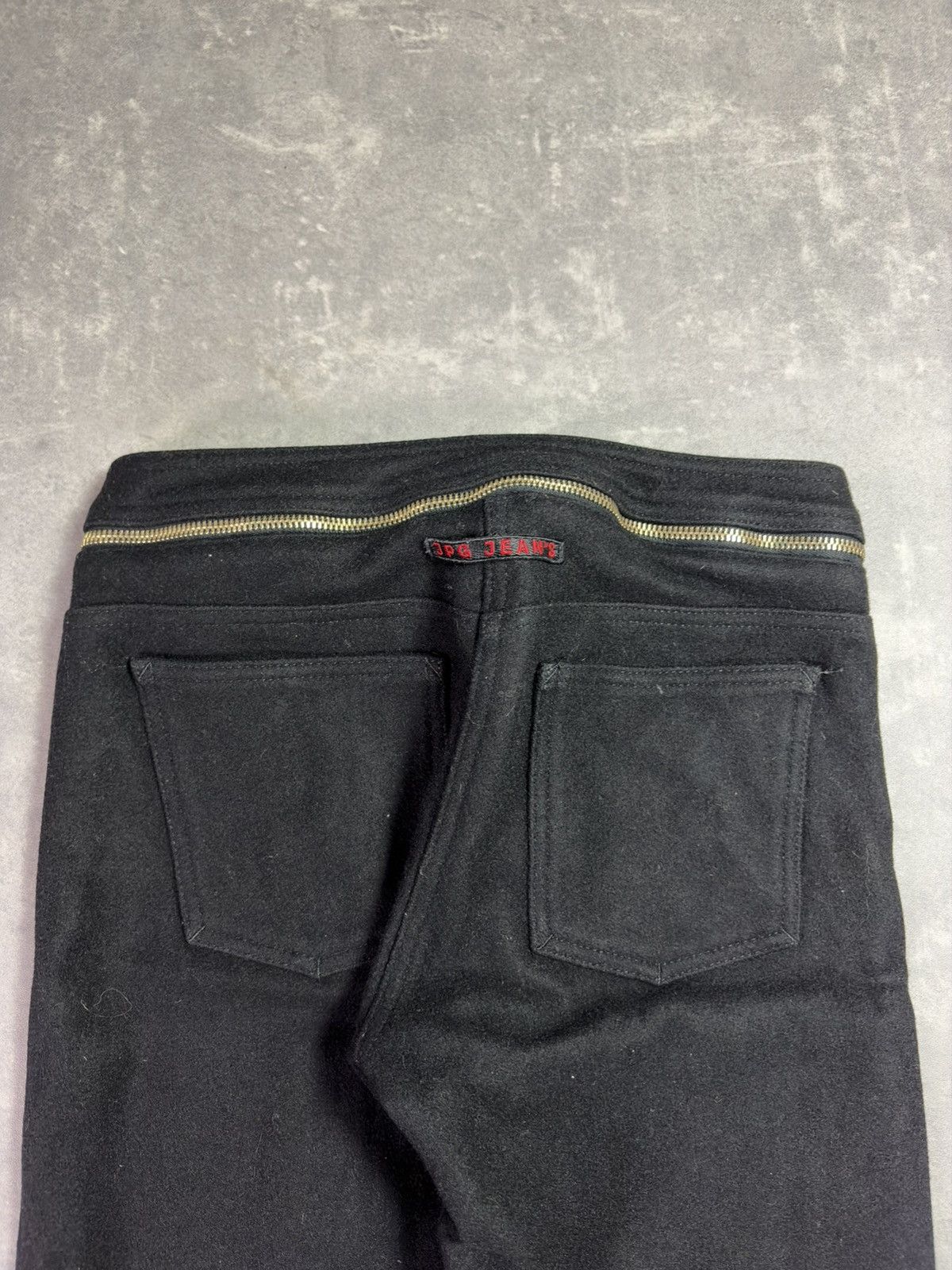 Jean Paul Gaultier 90s/00s Jean Paul Gaultier Zip Belt Heavy Wool Pants 40 S Size 27" / US 4 / IT 40 - 13 Thumbnail