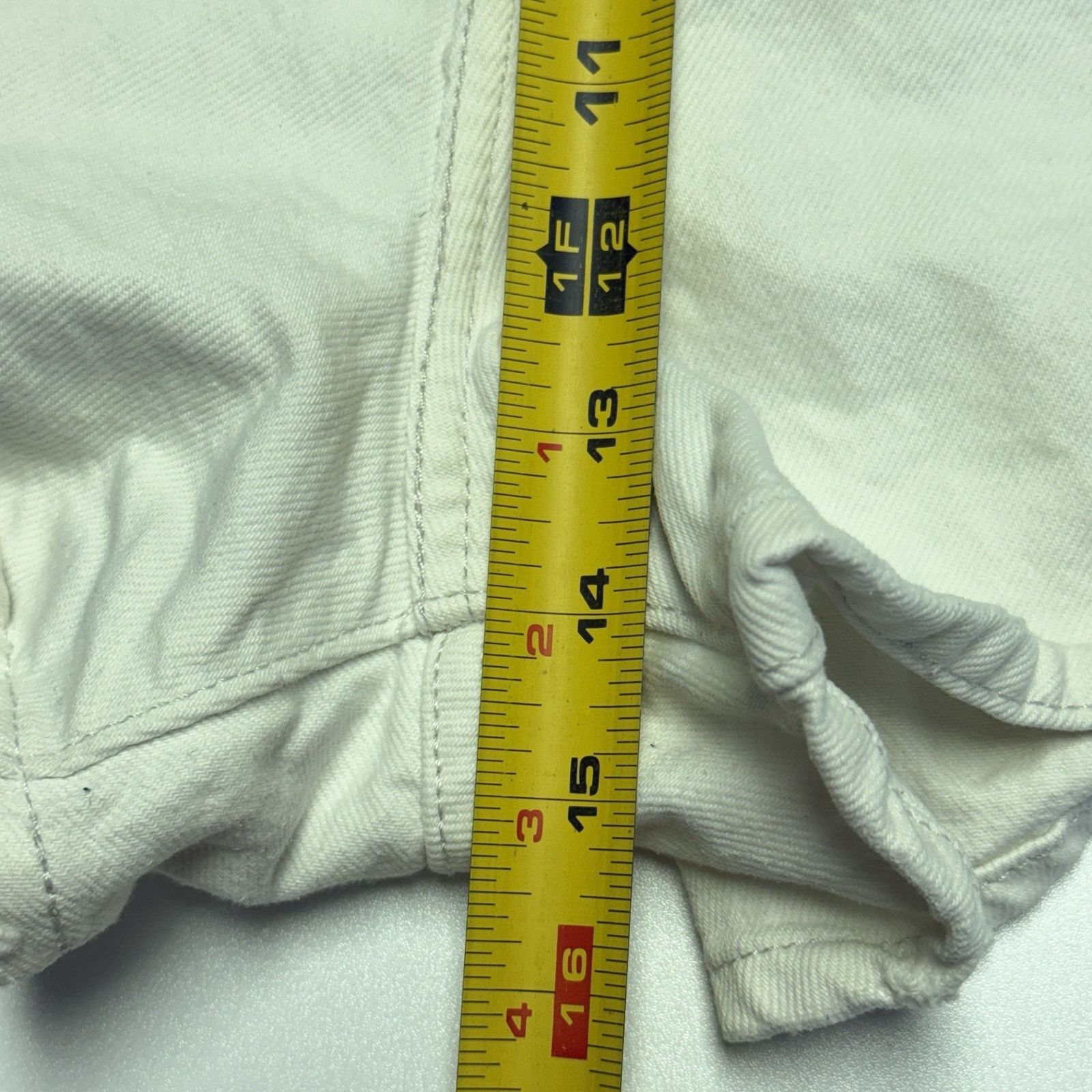 Levi's Levis Silver Tab Mom Shorts Womens 33 White High Rise Waiste Size 33" - 9 Thumbnail