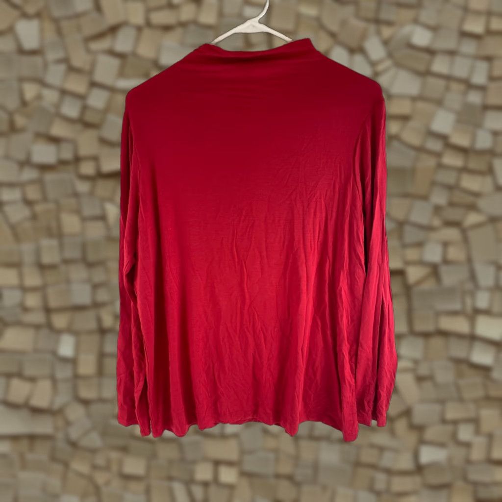 Vintage Grace Blouse Women's Size 0X Red Long Sleeve Crew Neck NWT Stretch, Breathable, Modern, Regular Fit - Grace The Perfect Fit Size XS / US 0-2 / IT 36-38 - 1 Thumbnail