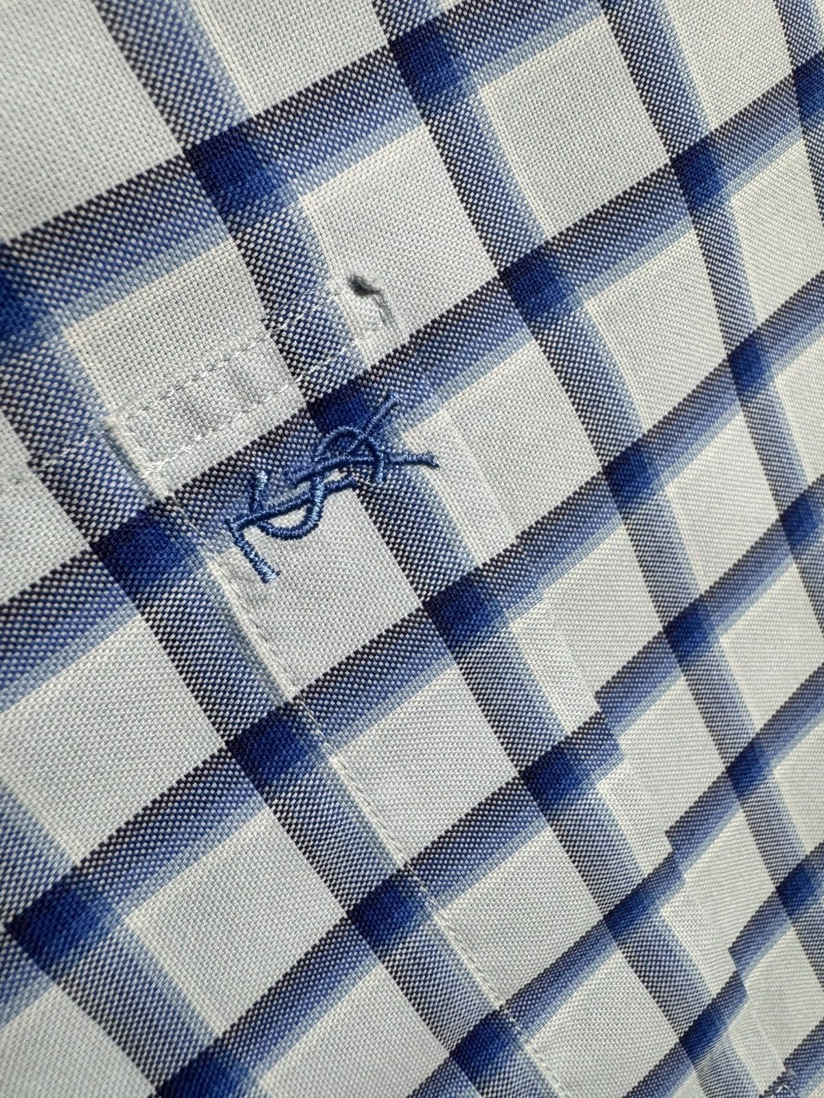 Yves Saint Laurent Yves Saint Laurent YSL Checked Short Sleeve Button Up Shirt Size US L / EU 52-54 / 3 - 5 Thumbnail
