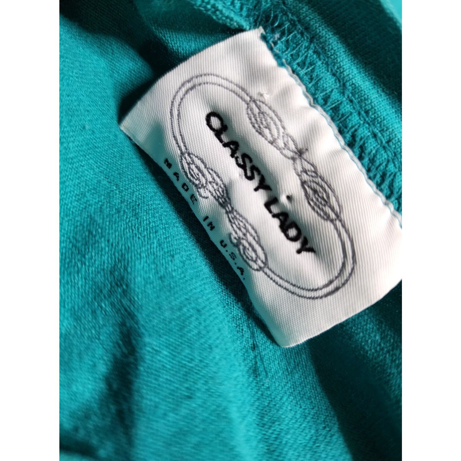 Vintage VINTAGE Classy 4XL Teal Safari Animals T-Shirt 80s Womens Plus Size XXL / US 16-18 / IT 52-54 - 6 Thumbnail