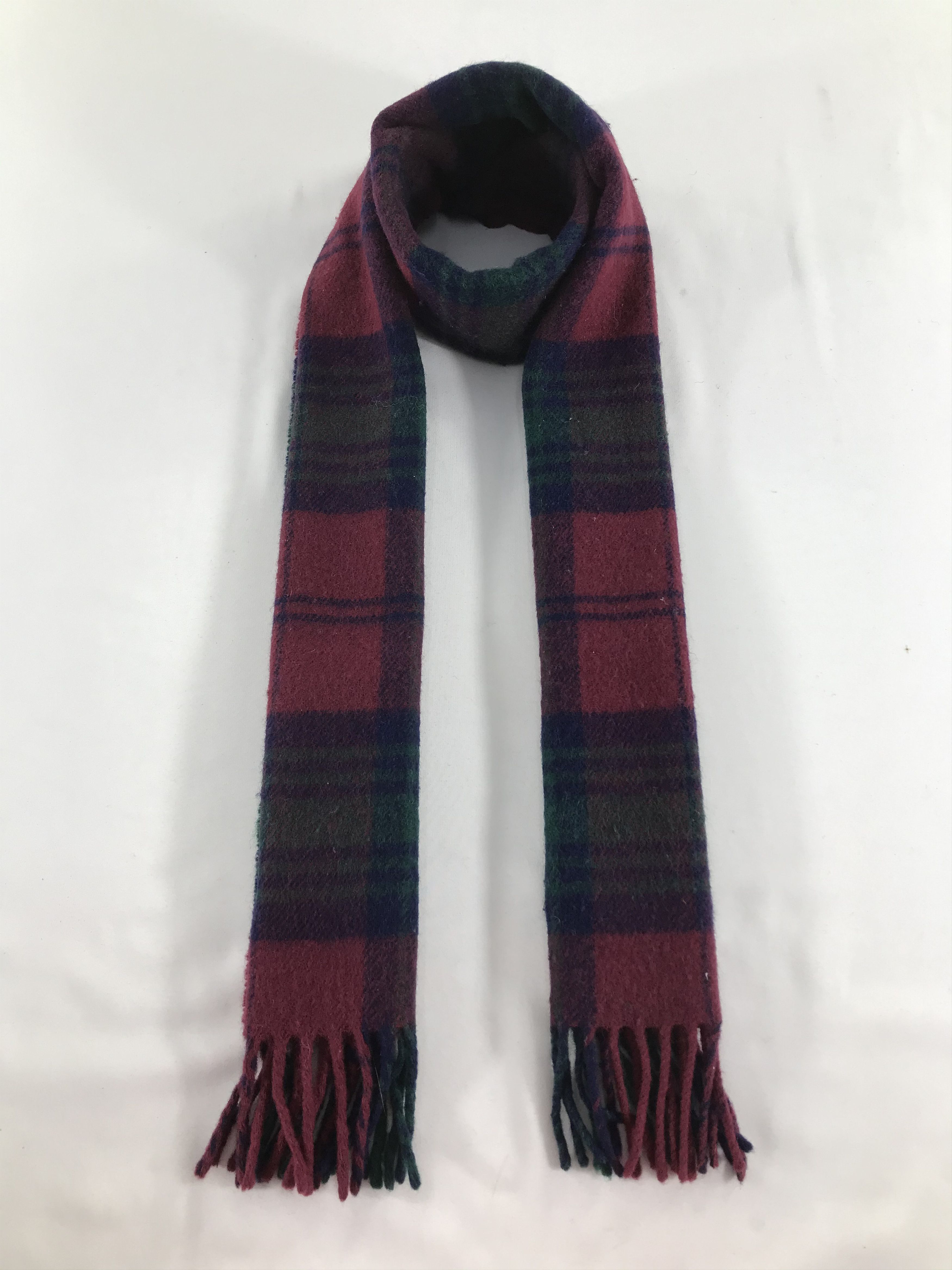 Polo Ralph Lauren Polo Ralph Lauren Tartan Wool Scarf Muffler V488 Size ONE SIZE - 1 Thumbnail