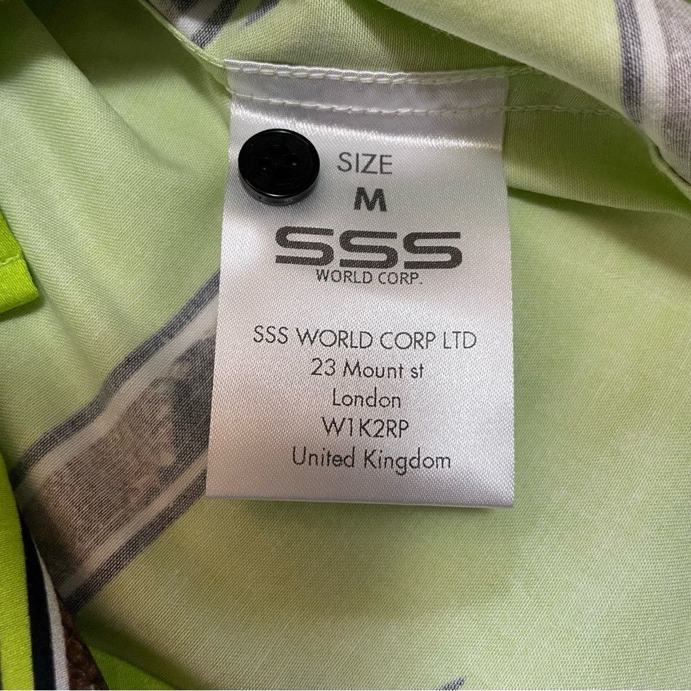 SSS World Corp NWT New $225 SSS World Corp Short Sleeve Button Green Snake Size US M / EU 48-50 / 2 - 7 Thumbnail