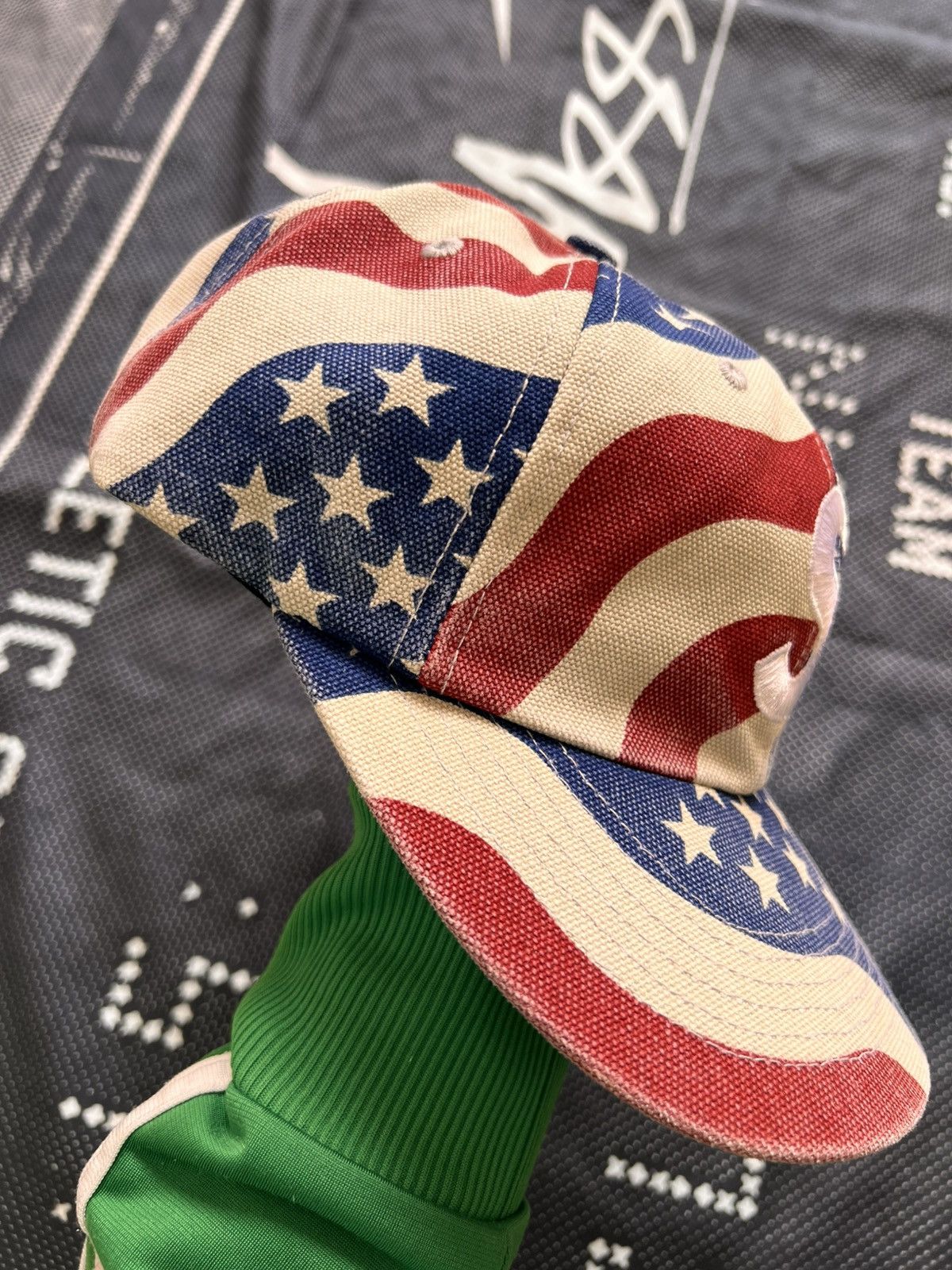Supreme Supreme Pigment Coated S Logo 6-Panel Cap USA Flag america Size ONE SIZE - 12 Thumbnail