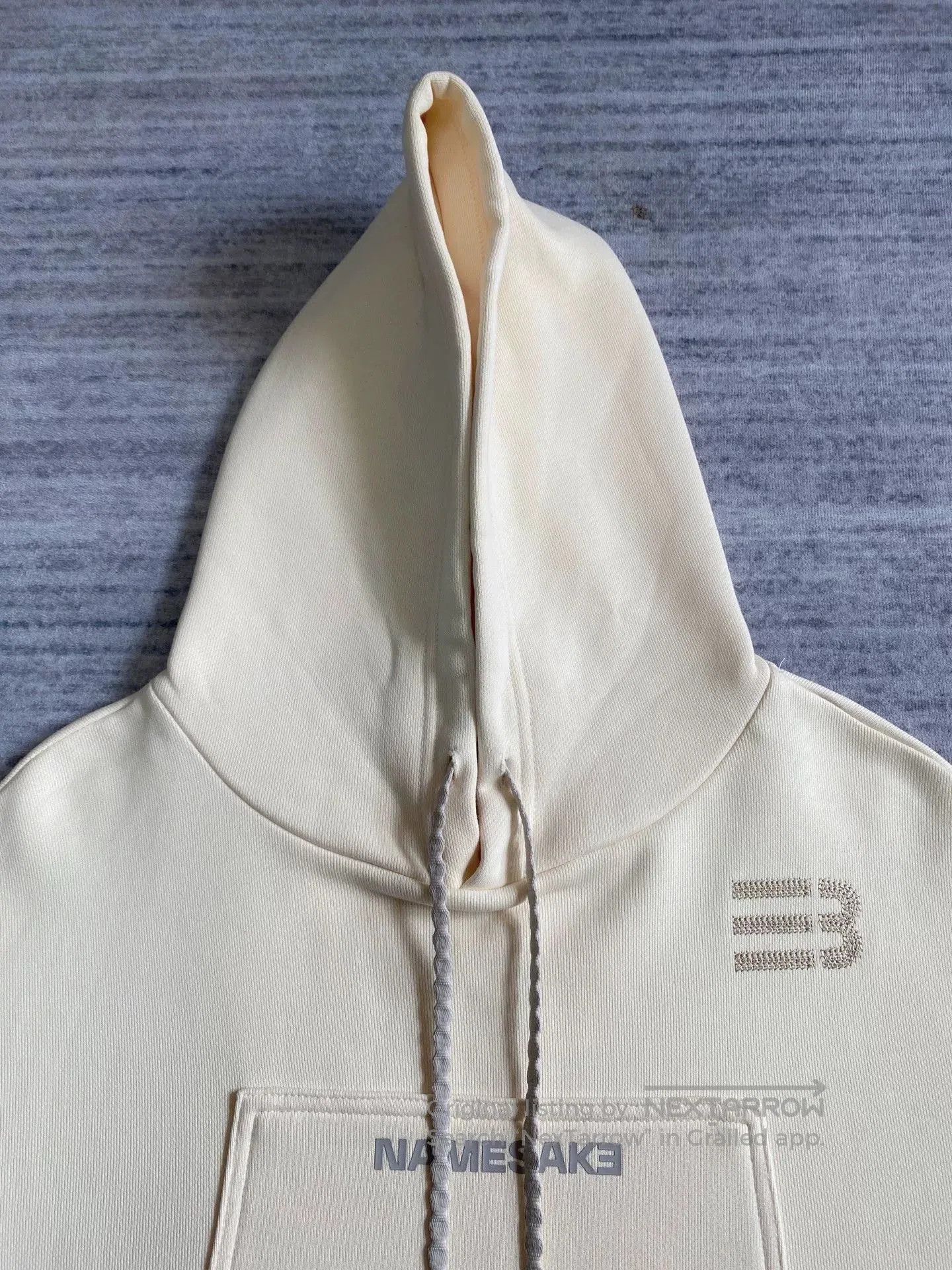 Other cream embroidered hoodie with drawstrings. Size S / US 4 / IT 40 - 4 Thumbnail