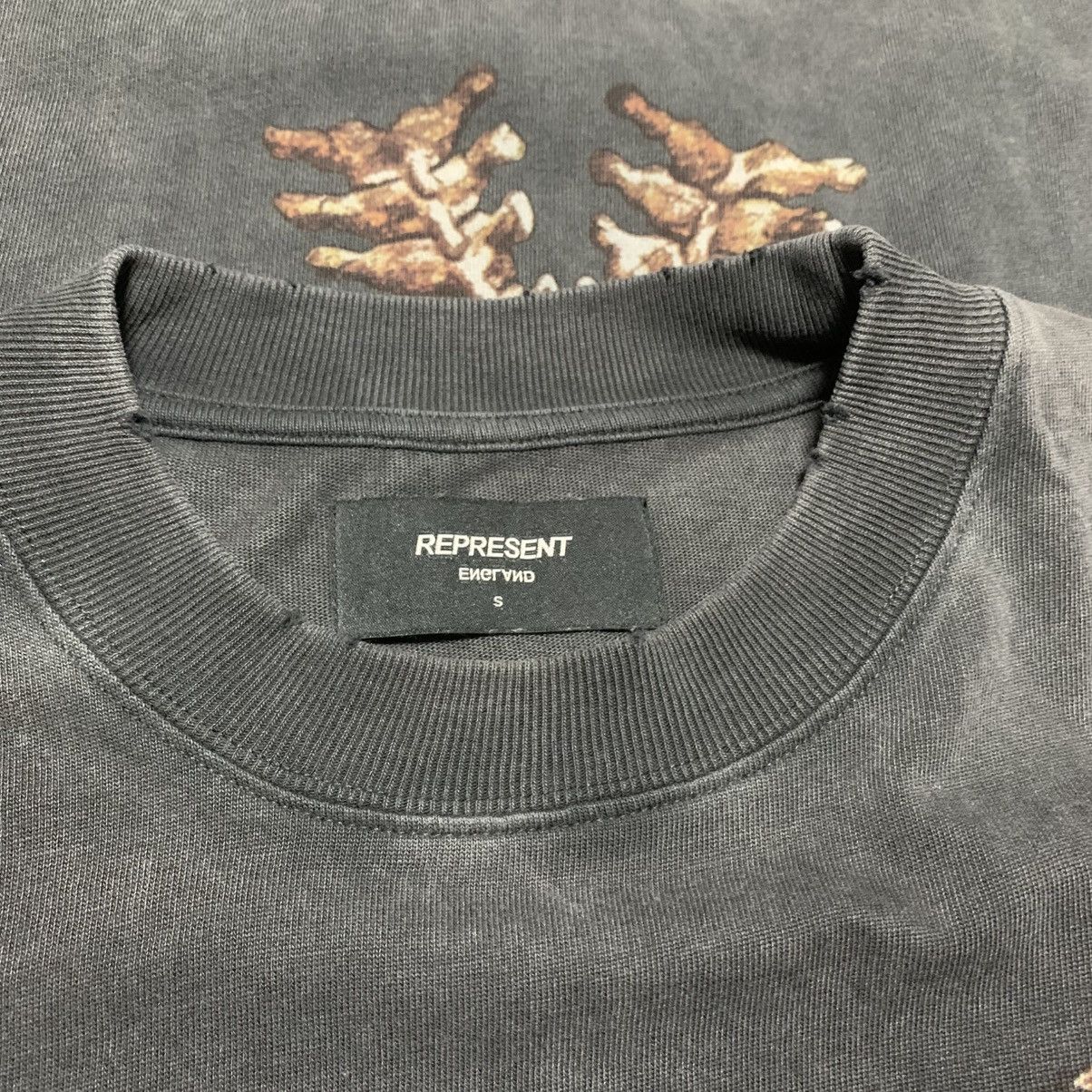 Represent Clo. Represent Small Bones Vintage Grey Tee Skeleton Size US S / EU 44-46 / 1 - 5 Thumbnail