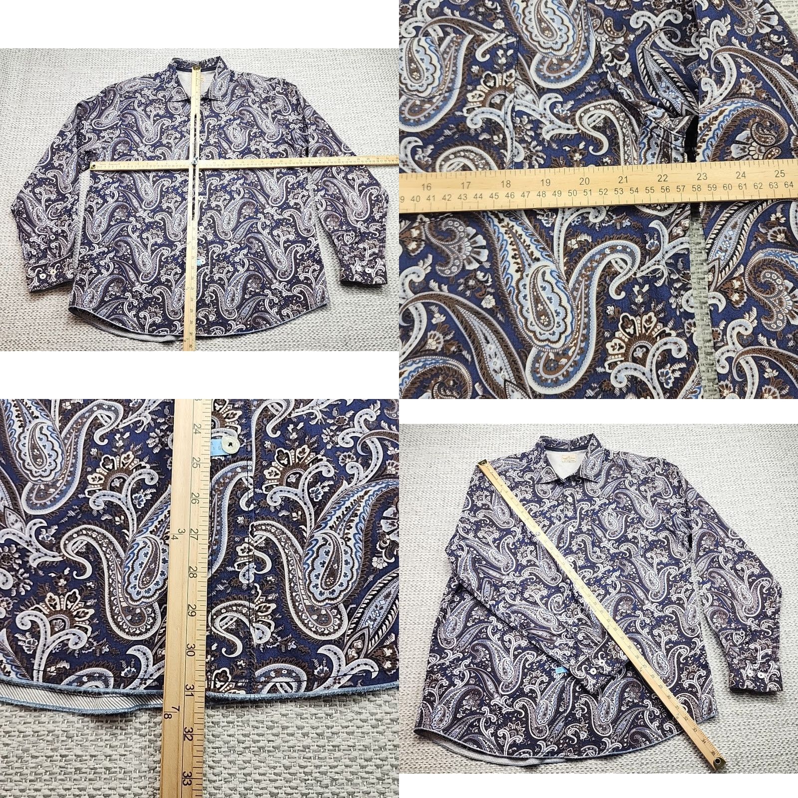 Tommy Bahama Tommy Bahama Shirt Mens Large Paisley Button Up Shirt Casual Beach Deco Size US L / EU 52-54 / 3 - 8 Thumbnail