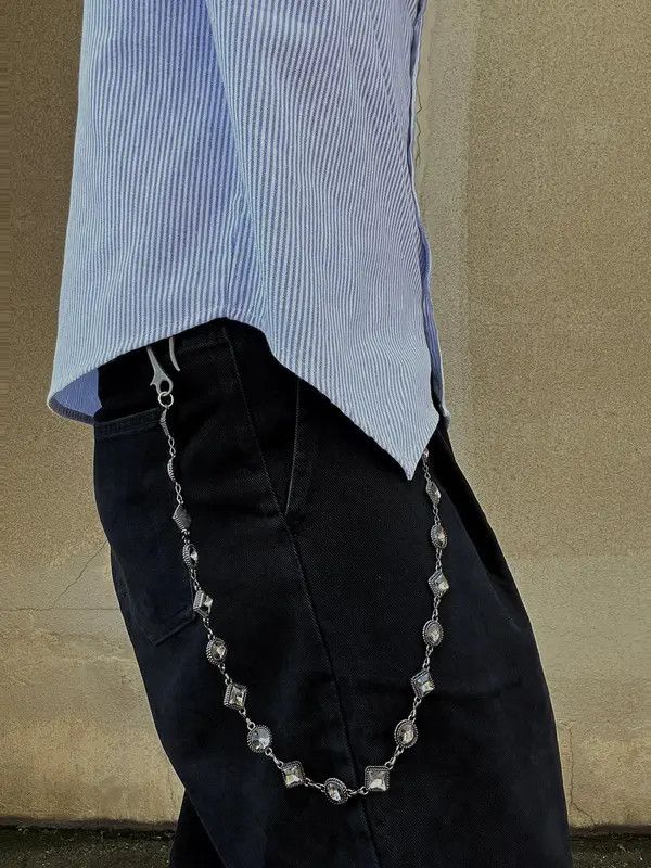 Jewelry Black Beaded Chain Accessory for Menswear Size ONE SIZE - 6 Thumbnail