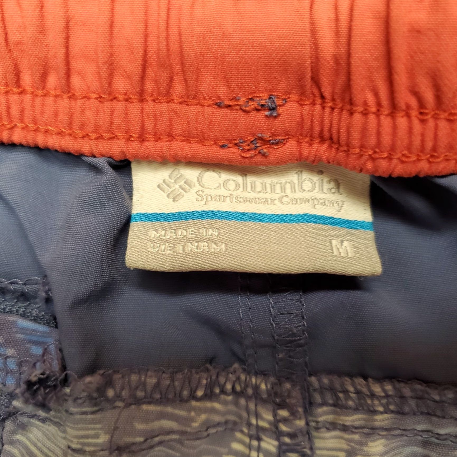 Vintage Columbia Shorts Womens M Blue 100% Nylon Performance Fishing Beach Outdoor Casual Pockets Drawstring Front Flat Front Size 32" / US 10 / IT 46 - 2 Thumbnail
