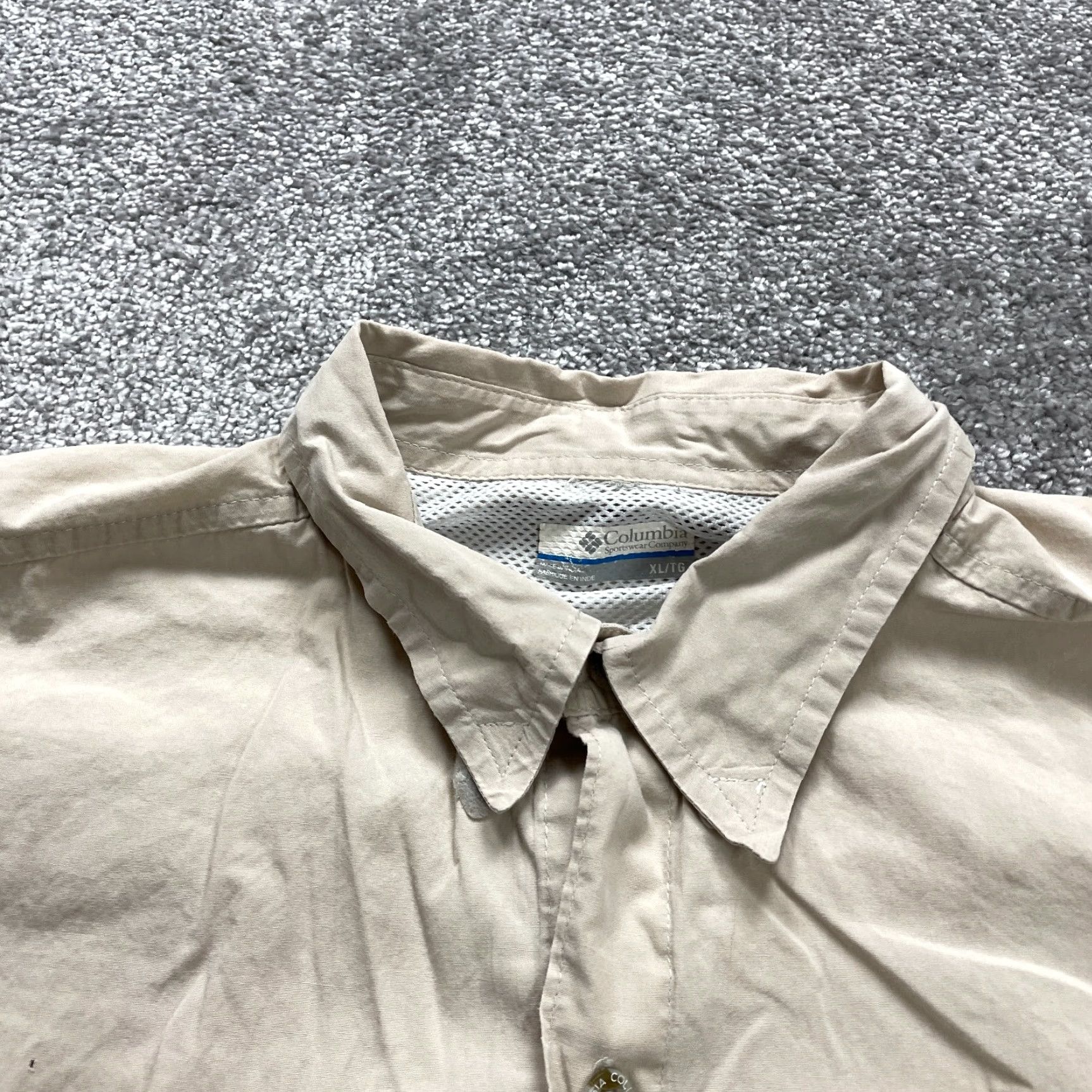 Vintage COLUMBIA PFG Bonehead Button-Up Shirt Men XL Brown Short Sleeve Cotton Fishing Outdoor Size US XL / EU 56 / 4 - 3 Thumbnail