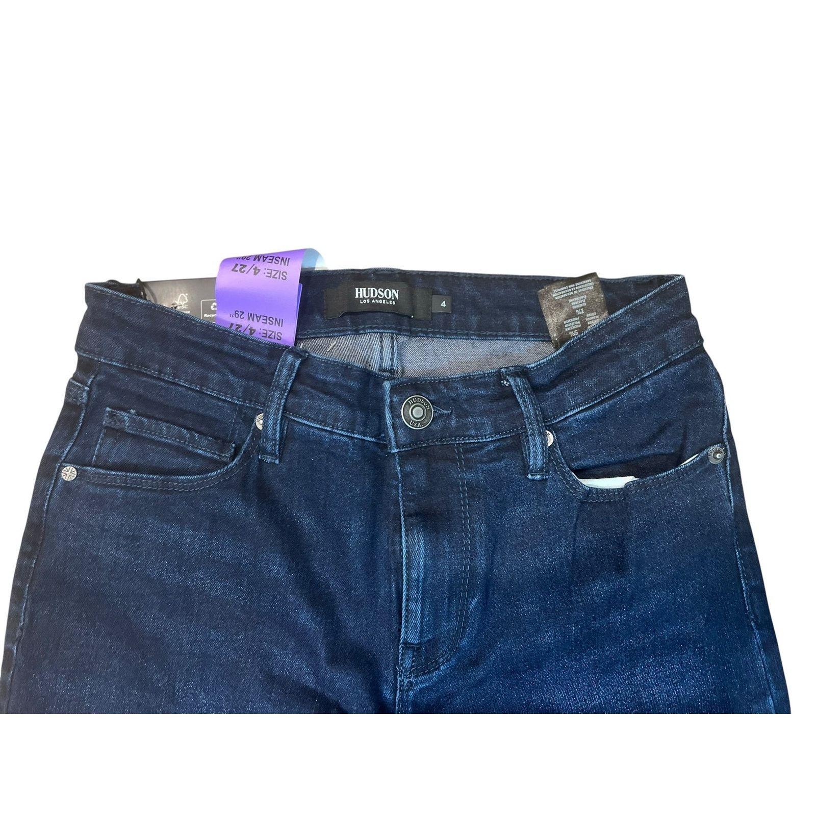 Hudson Hudson Jeans Dark Wash Size 27 / 4 29” Inseam NWT Size 27" / US 4 / IT 40 - 3 Thumbnail